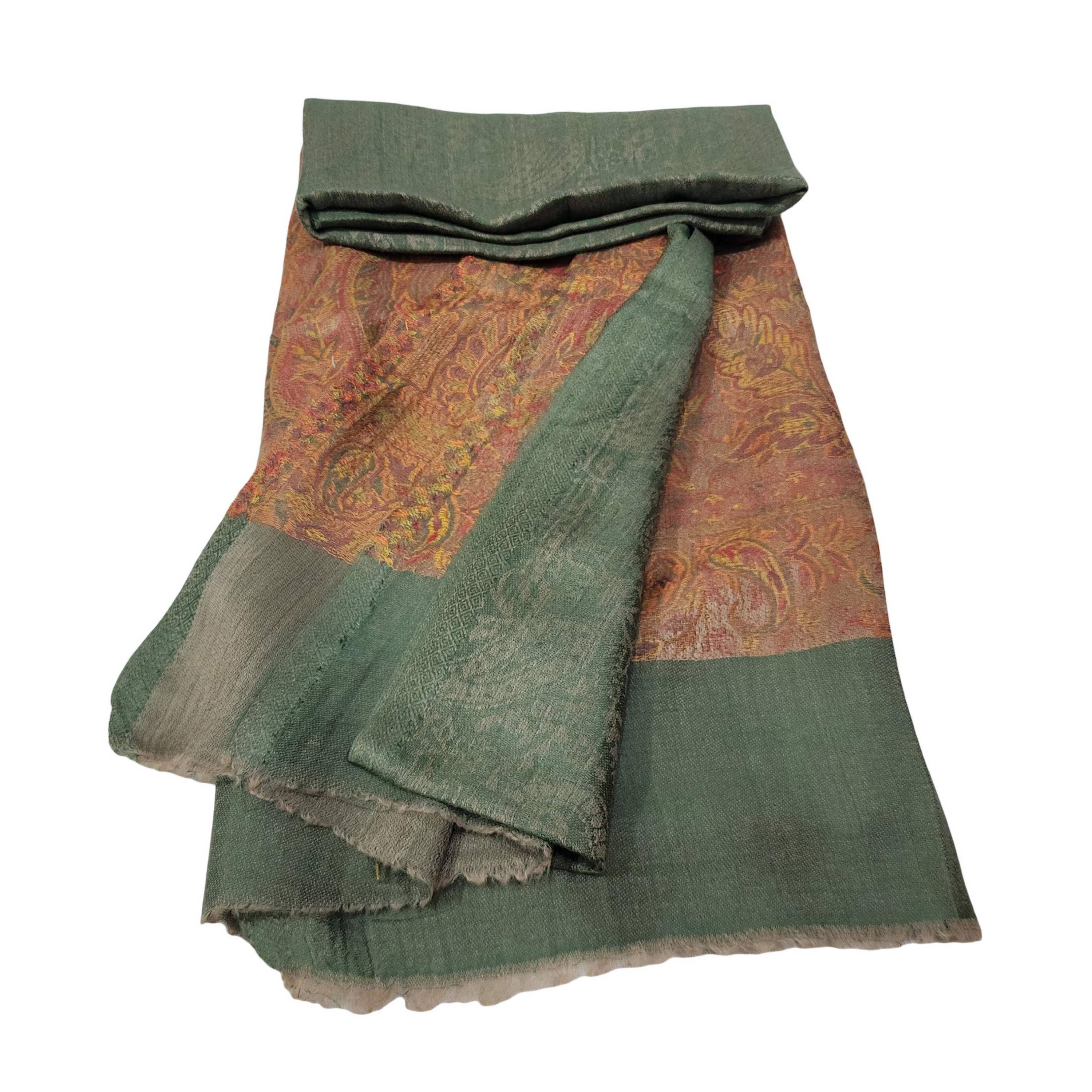 Ring Shawl, A Thin, Soft, And Light Shawl For All-weather Use, Two-ply Wool, With Jakarta Pattern