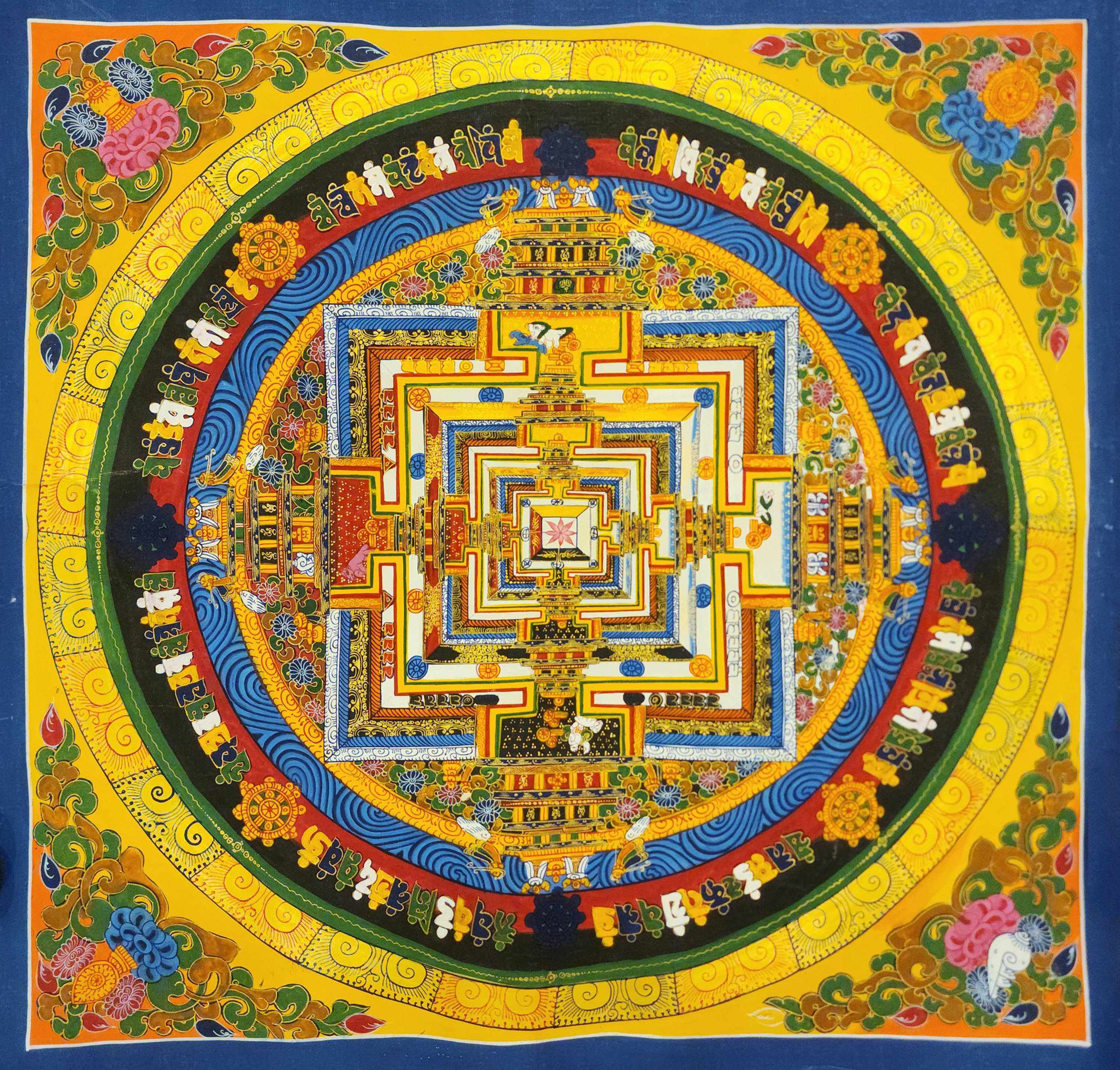 Kalachakra Mandala Thangka, <span Style=