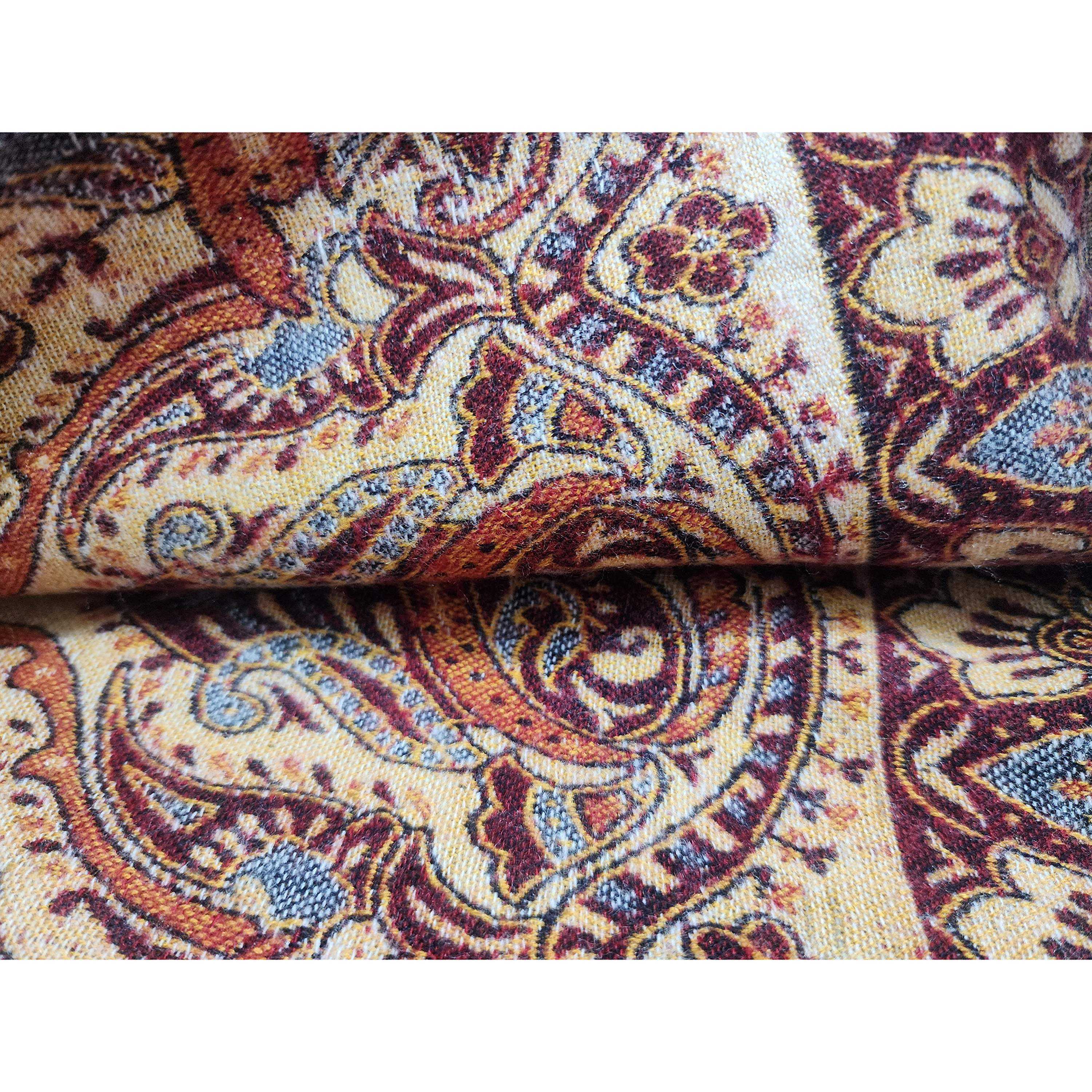 Dhaka Shawl, Multicolor Durable Acrylic Shawl With Various Patterns, presley Design