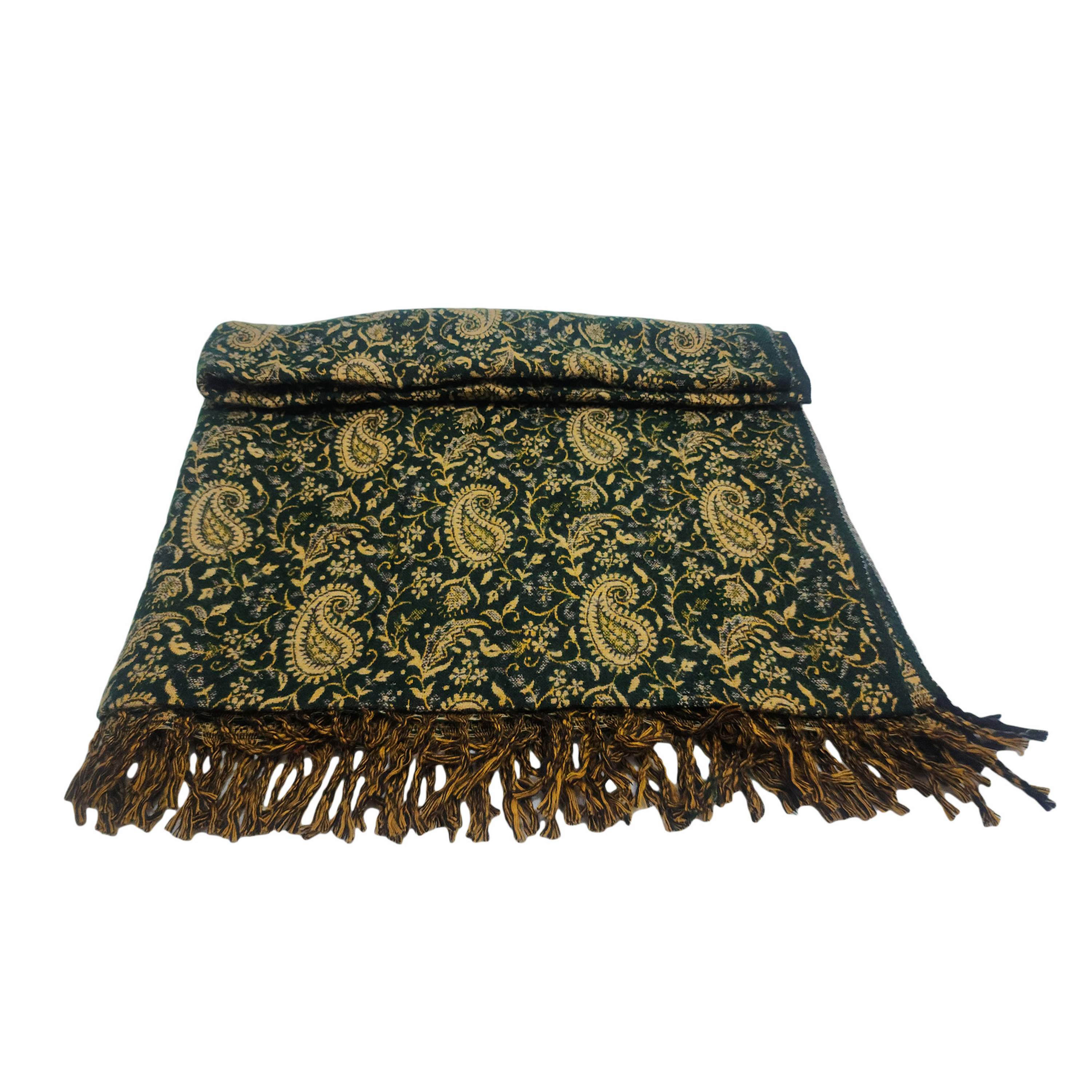 Dhaka Shawl, Multicolor Durable Acrylic Shawl With Various Patterns, presley Design