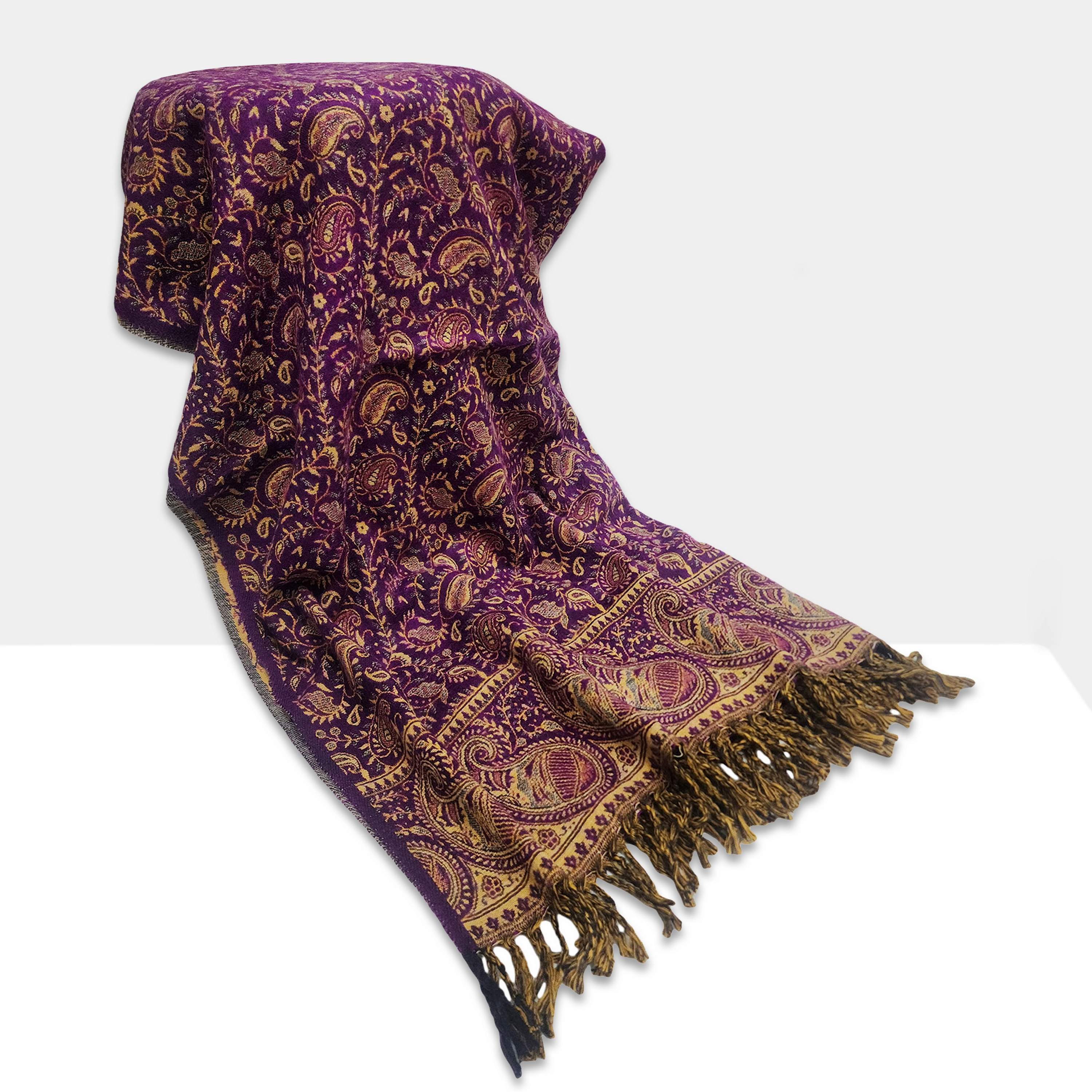 Dhaka Shawl, Multicolor Durable Acrylic Shawl <span Style=