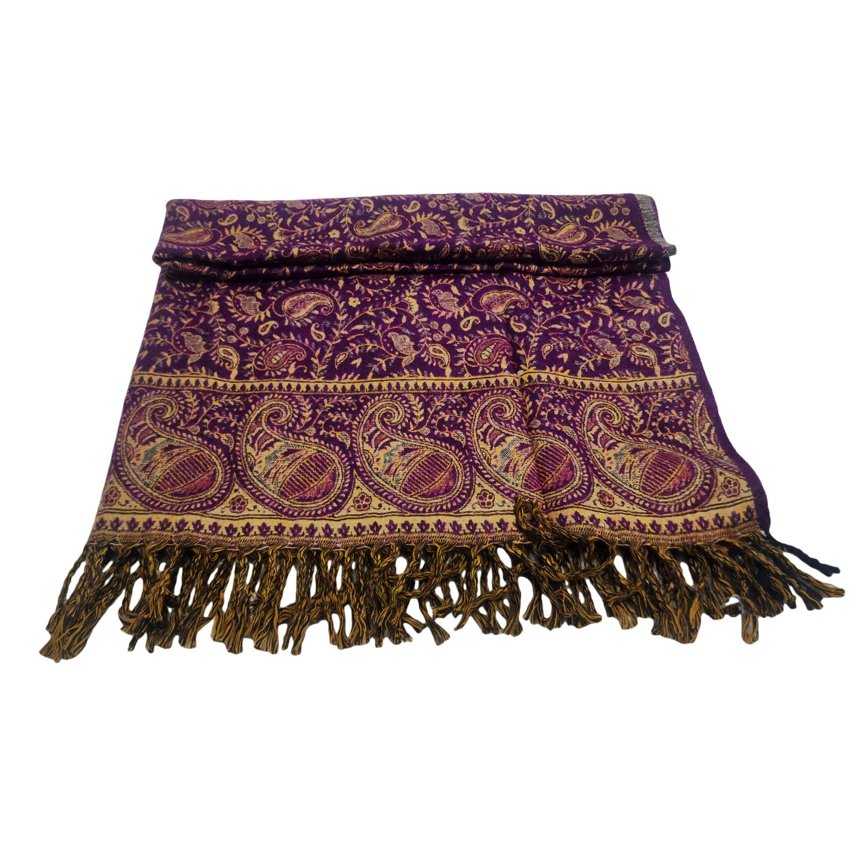 Dhaka Shawl, Multicolor Durable Acrylic Shawl With Various Patterns, presley Design