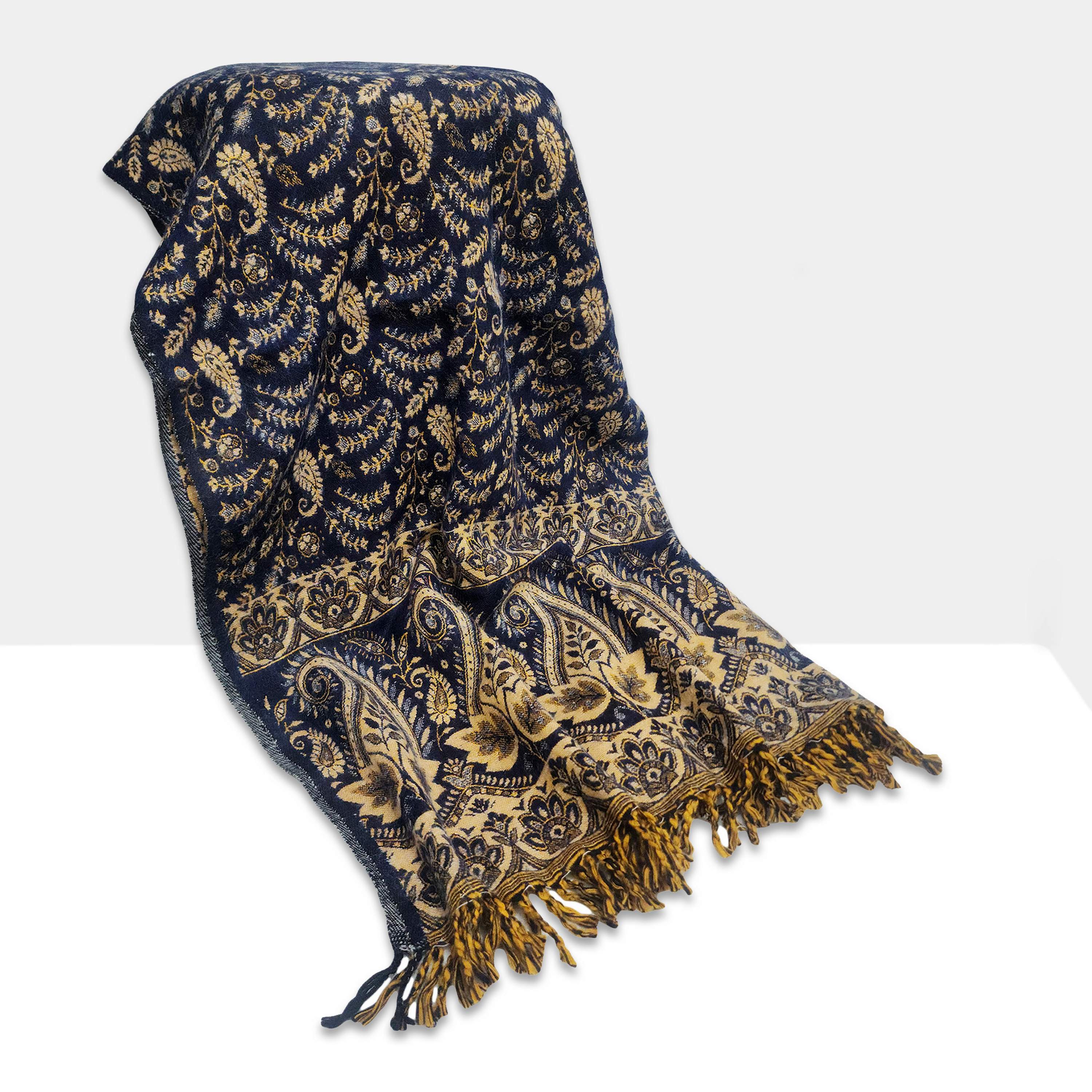 Dhaka Shawl, Multicolor Durable Acrylic Shawl <span Style=