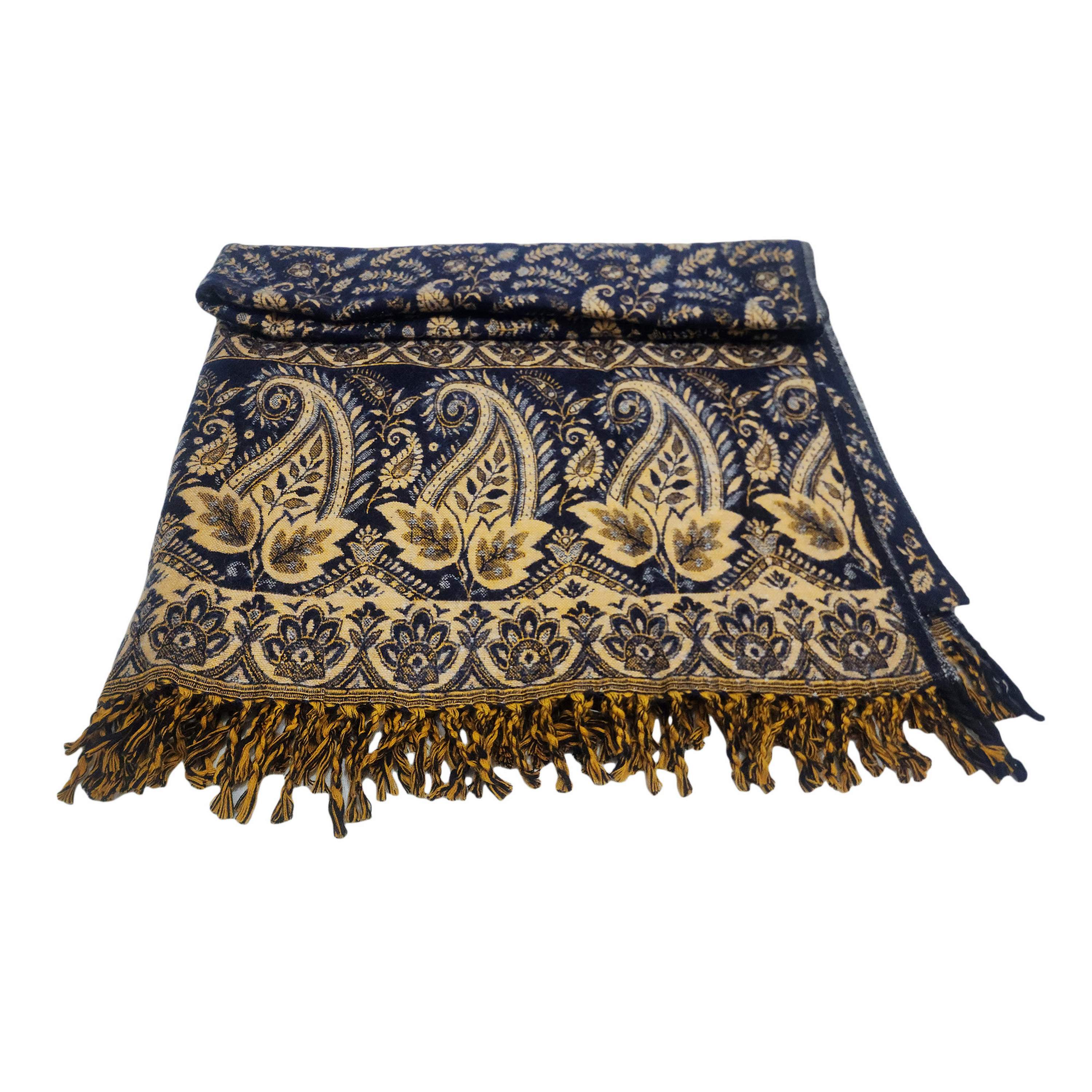 Dhaka Shawl, Multicolor Durable Acrylic Shawl With Various Patterns, presley Design