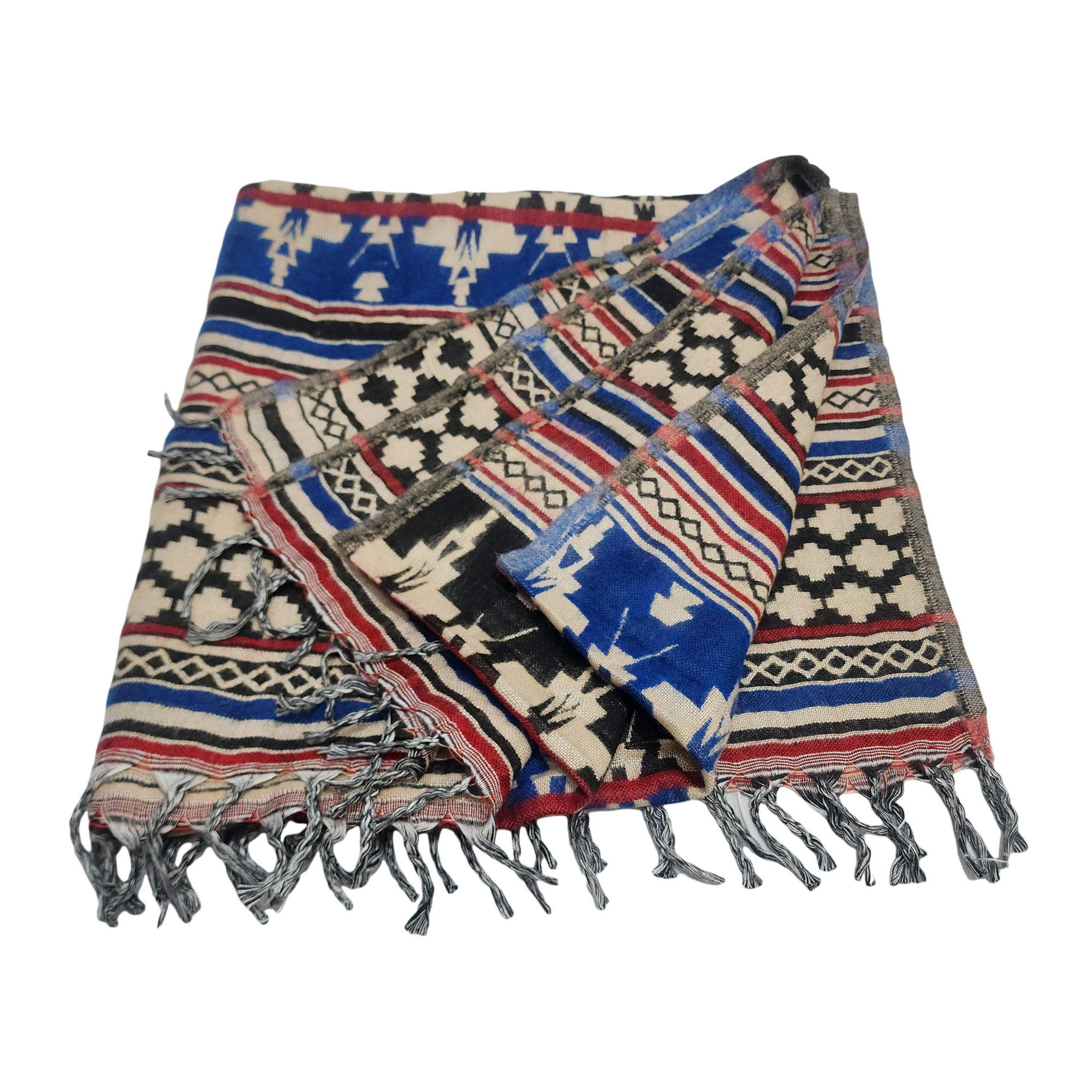 Dhaka Shawl, Multicolor Durable Acrylic Shawl With Various Patterns