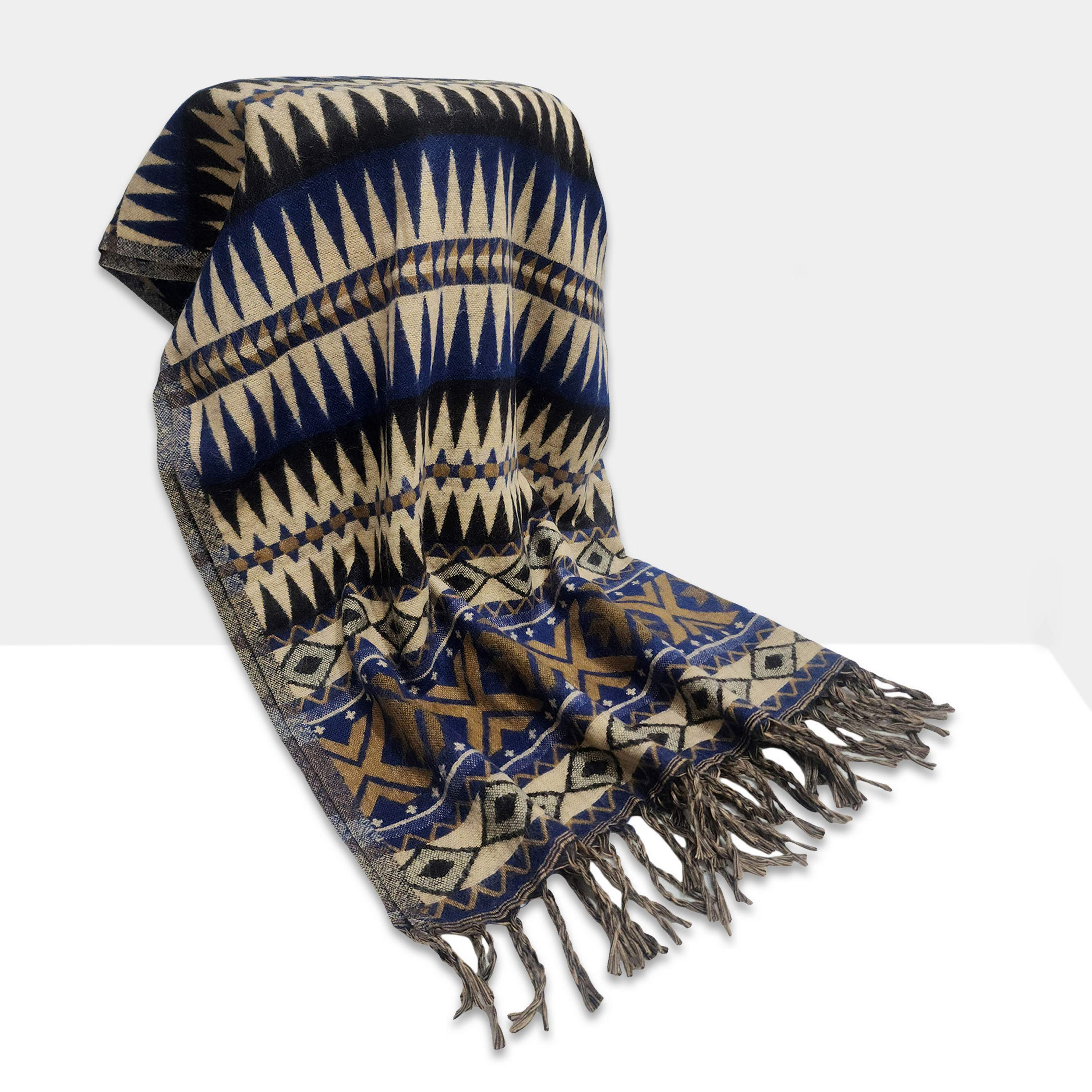 Dhaka Shawl, Multicolor Durable Acrylic Shawl <span Style=