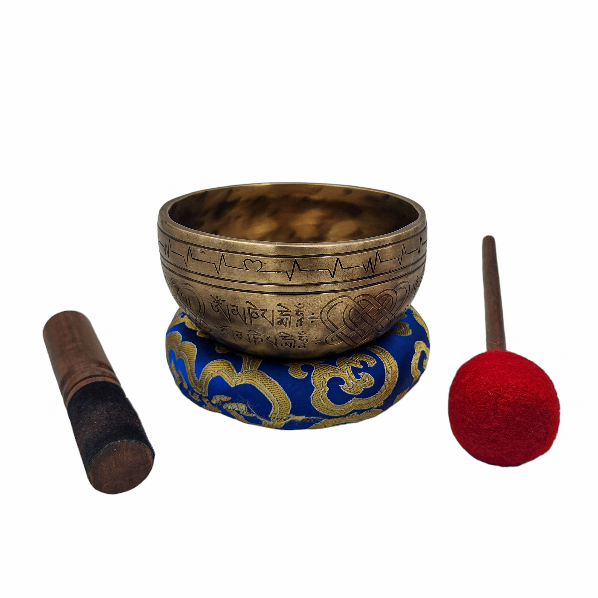 Jambati Singing Bowl Singing Bowl, Buddhist Hand Beaten, Antique Finishing, <span Style=