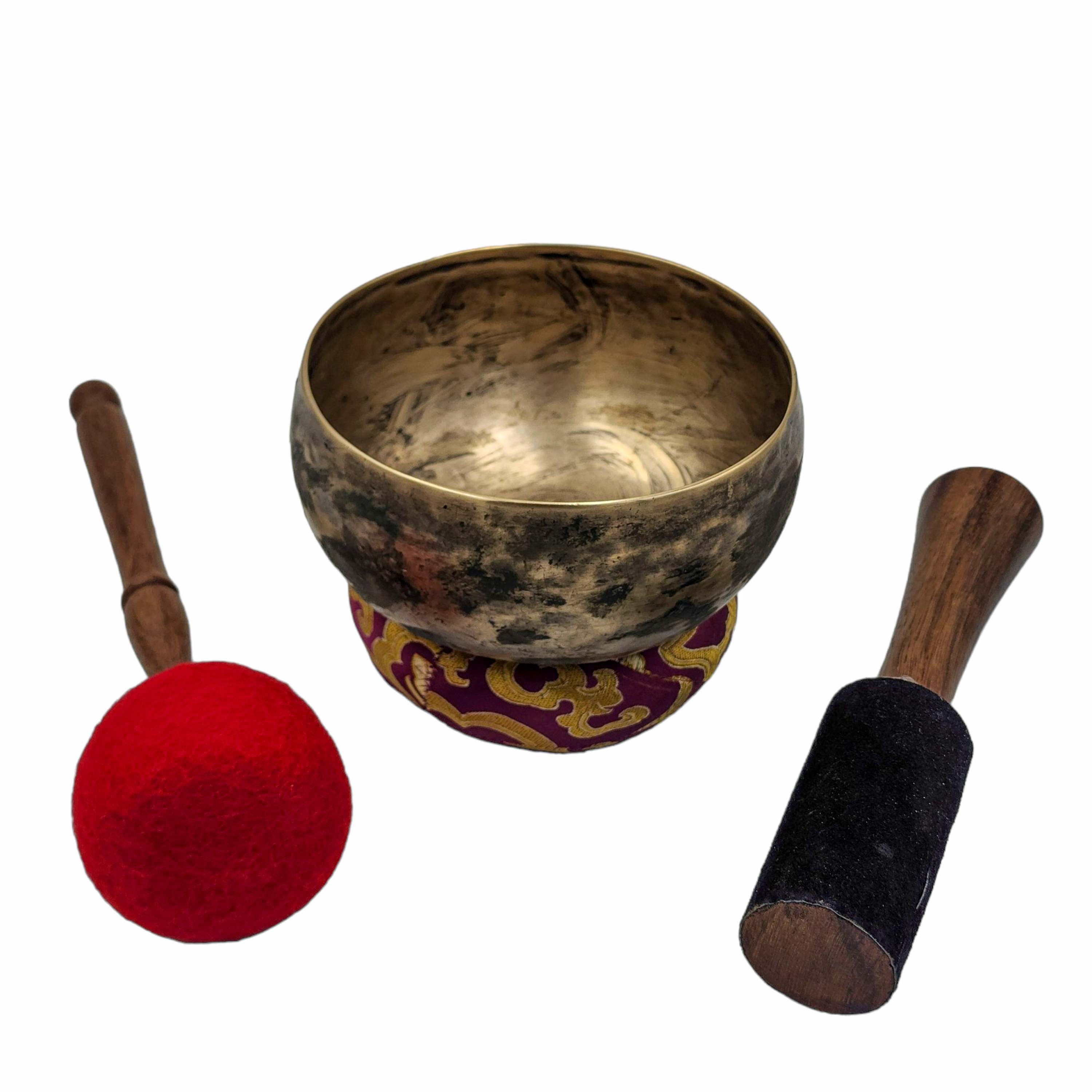 Kopre Singing Bowl, Buddhist Hand Beaten, Antique Finishing, <span Style=