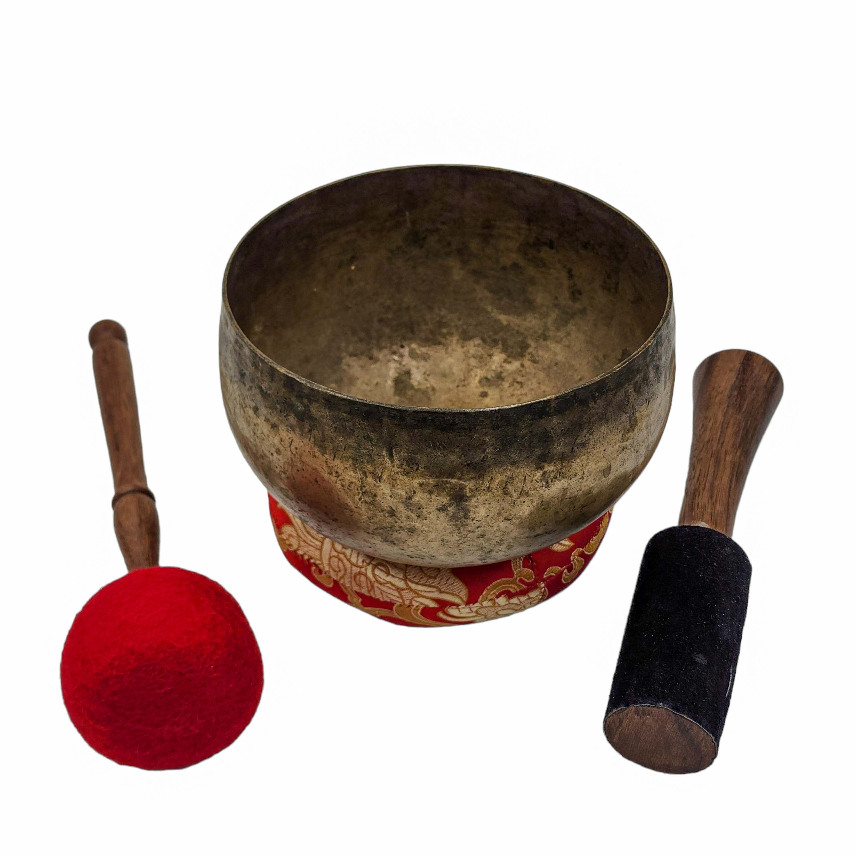 Kopre Singing Bowl, Buddhist Hand Beaten, Antique Finishing, <span Style=