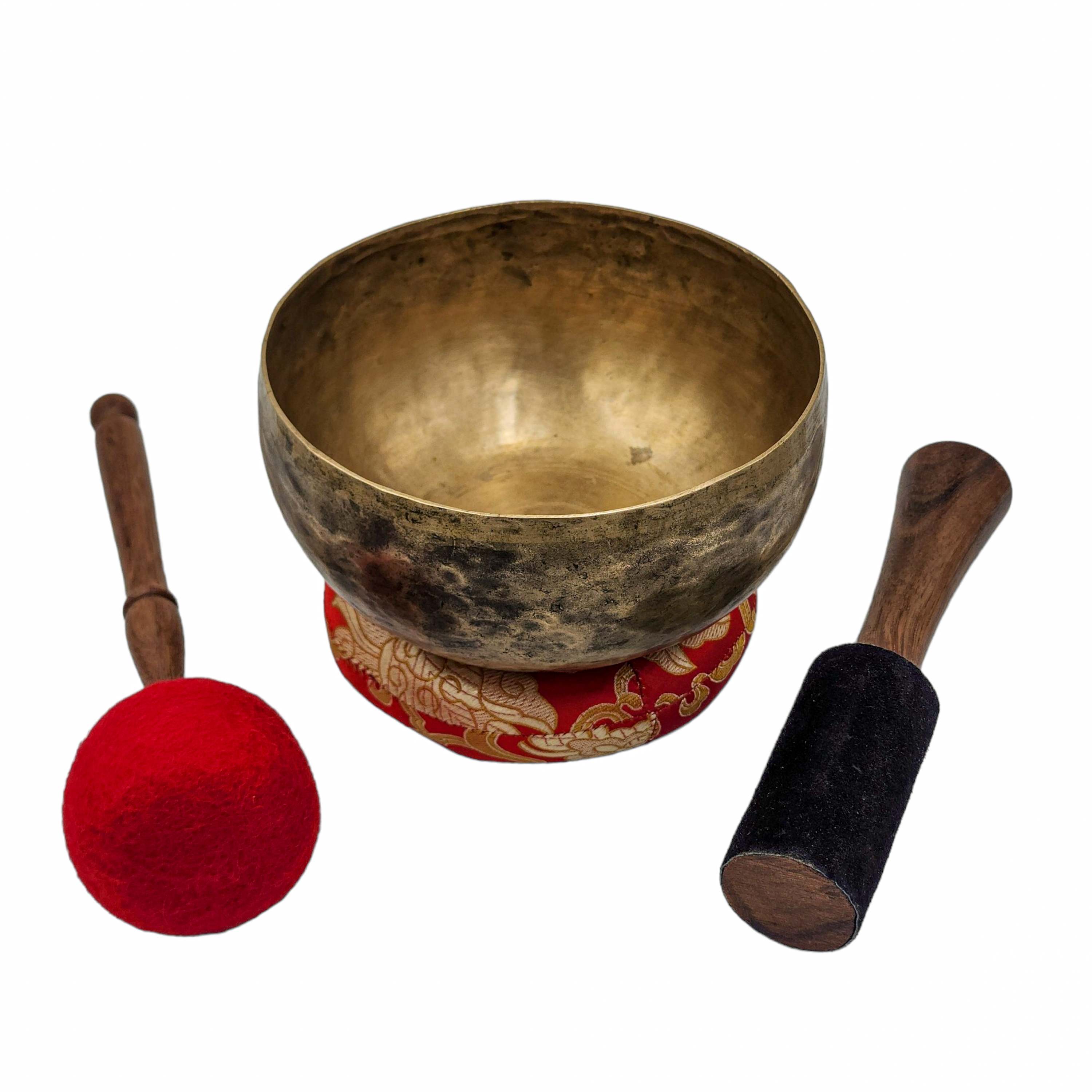 Kopre Singing Bowl, Buddhist Hand Beaten, Antique Finishing, <span Style=
