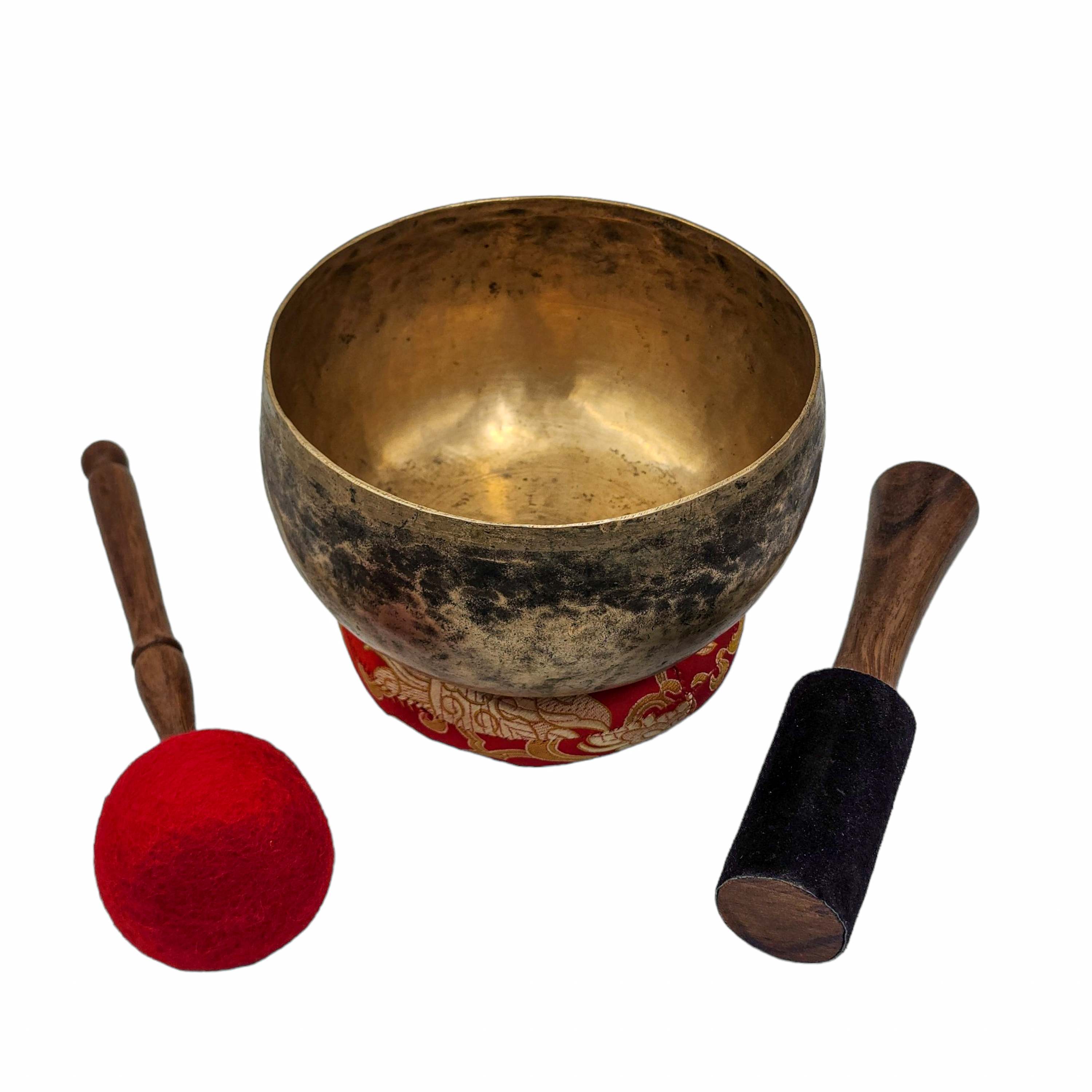Kopre Singing Bowl, Buddhist Hand Beaten, Antique Finishing, <span Style=