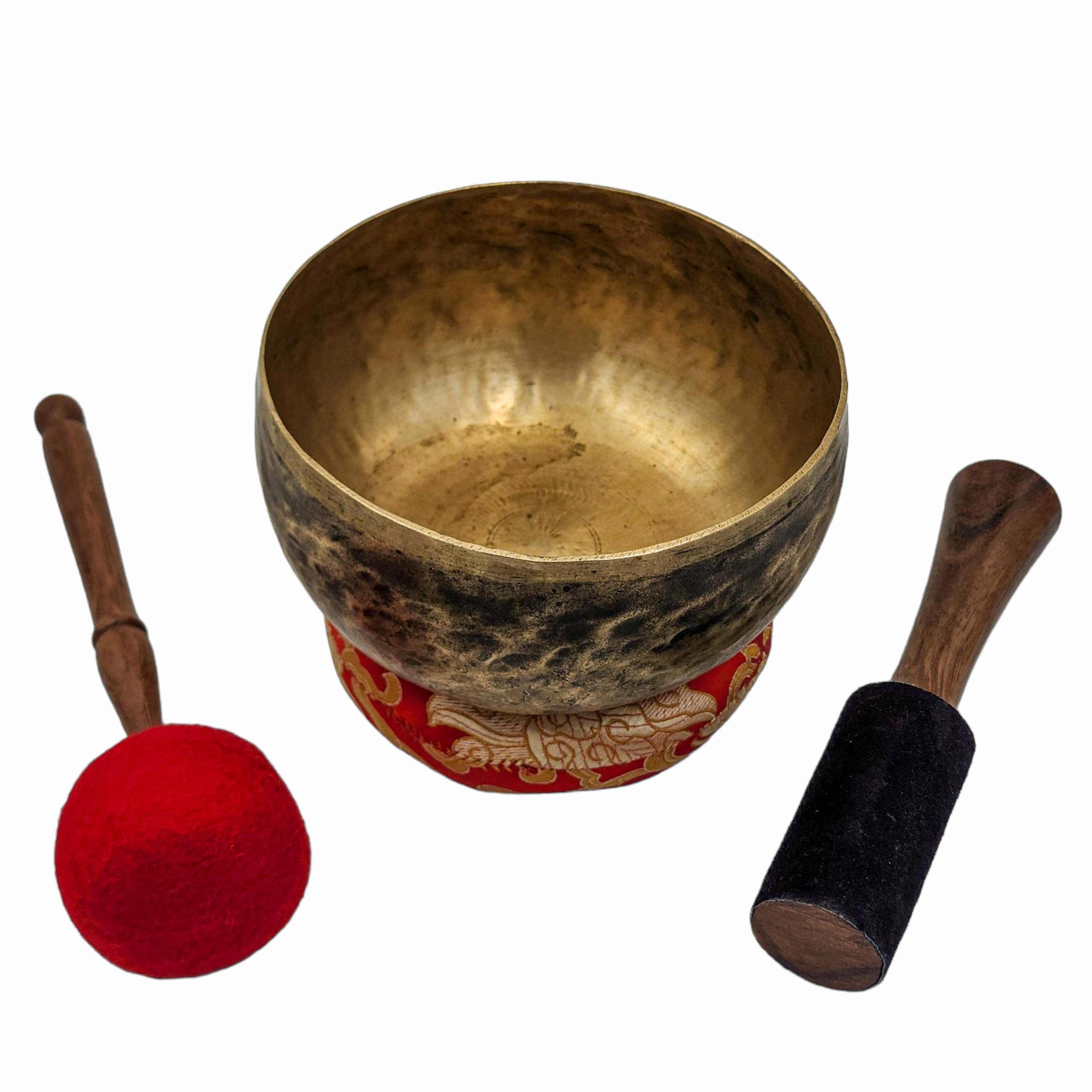 Kopre Singing Bowl, Buddhist Hand Beaten, Antique Finishing, <span Style=