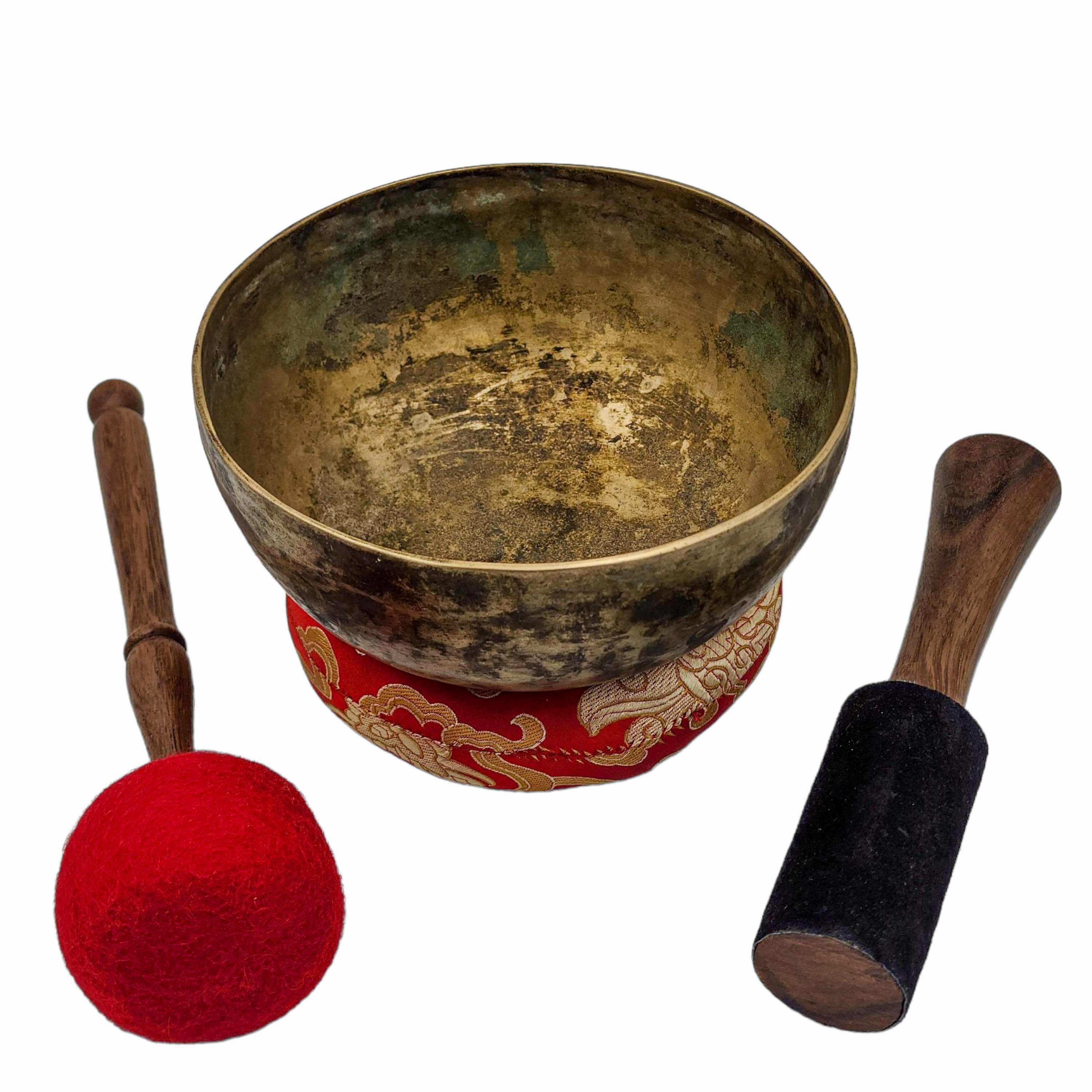 Kopre Singing Bowl, Buddhist Hand Beaten, Antique Finishing, <span Style=
