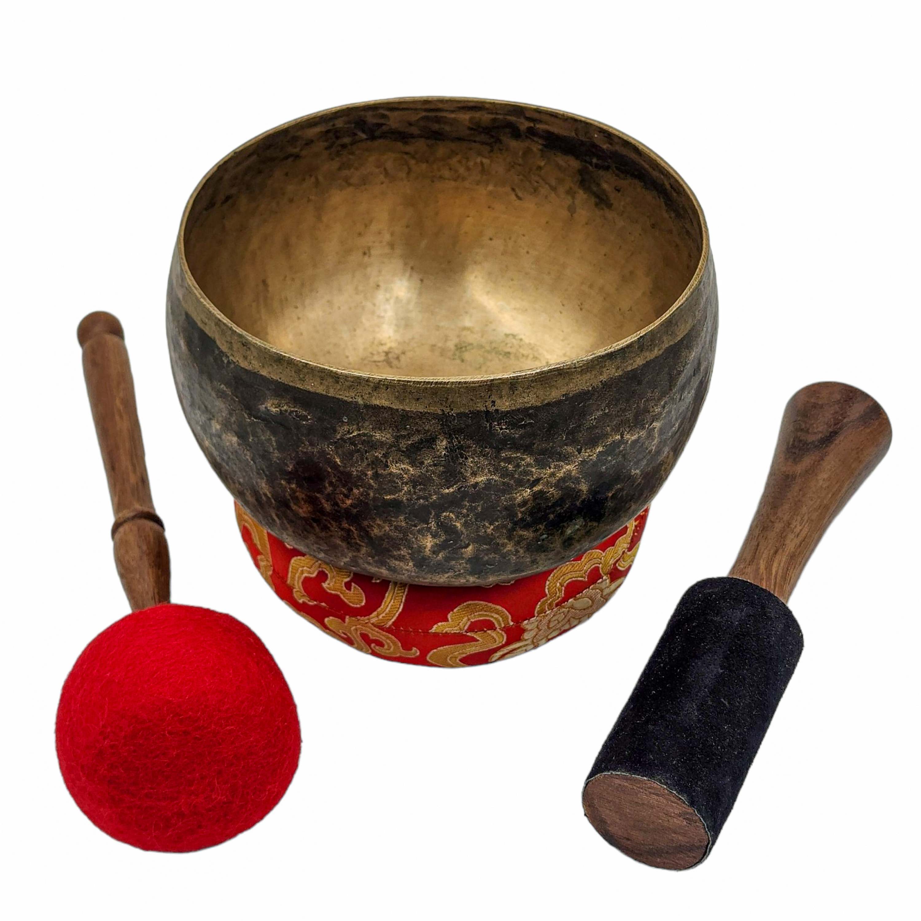 Kopre Singing Bowl, Buddhist Hand Beaten, Antique Finishing, <span Style=