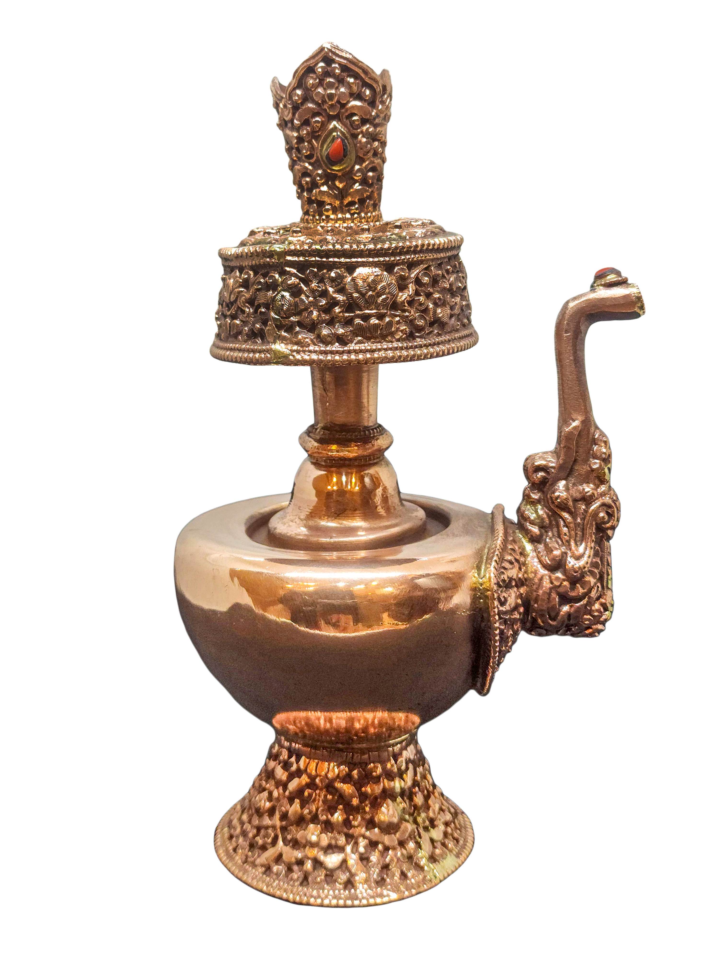Bhumpa- Bhumba, A Buddhist Handmade Copper <span Style=