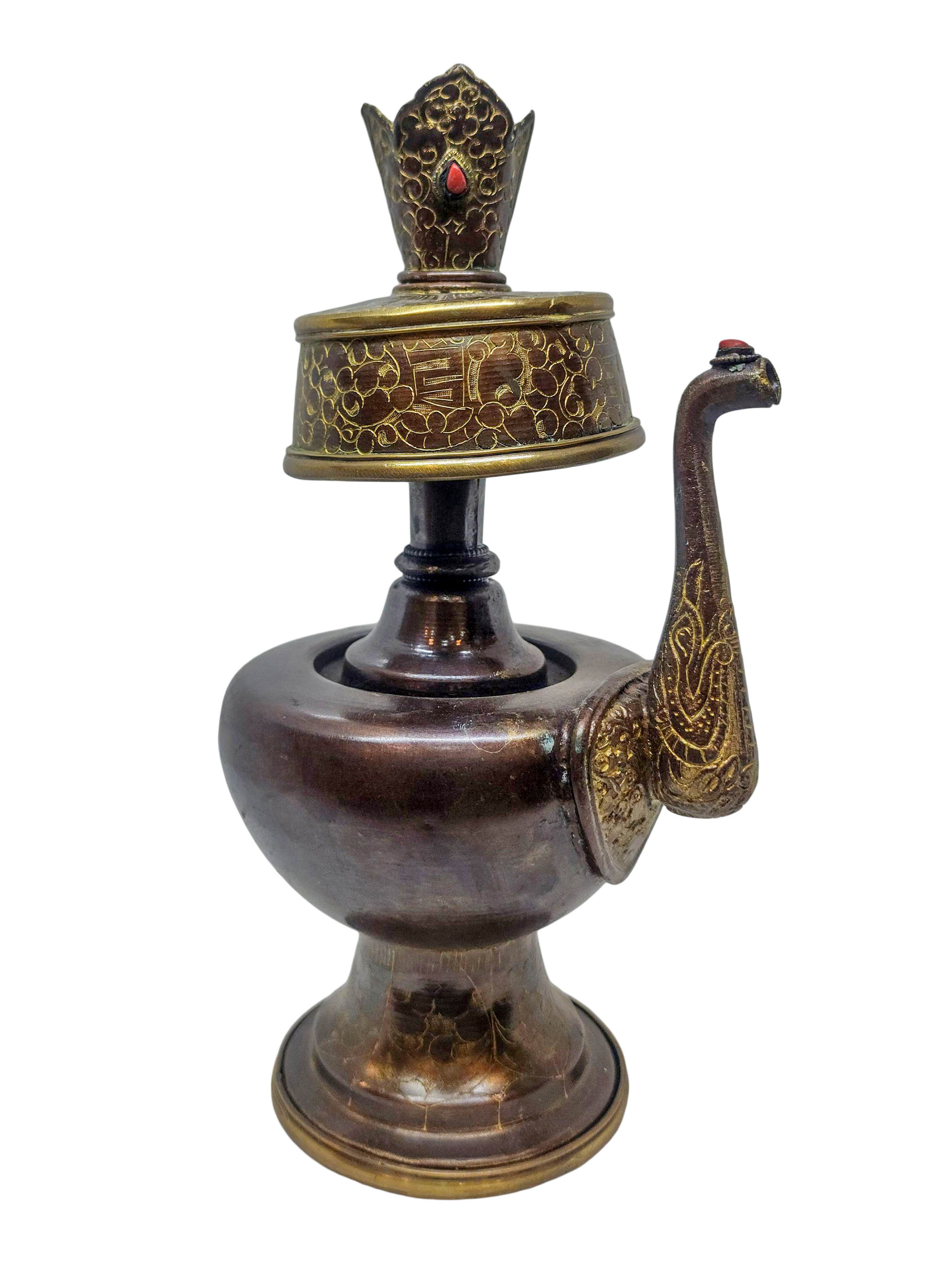 Bhumpa- Bhumba, A Buddhist Handmade Copper <span Style=