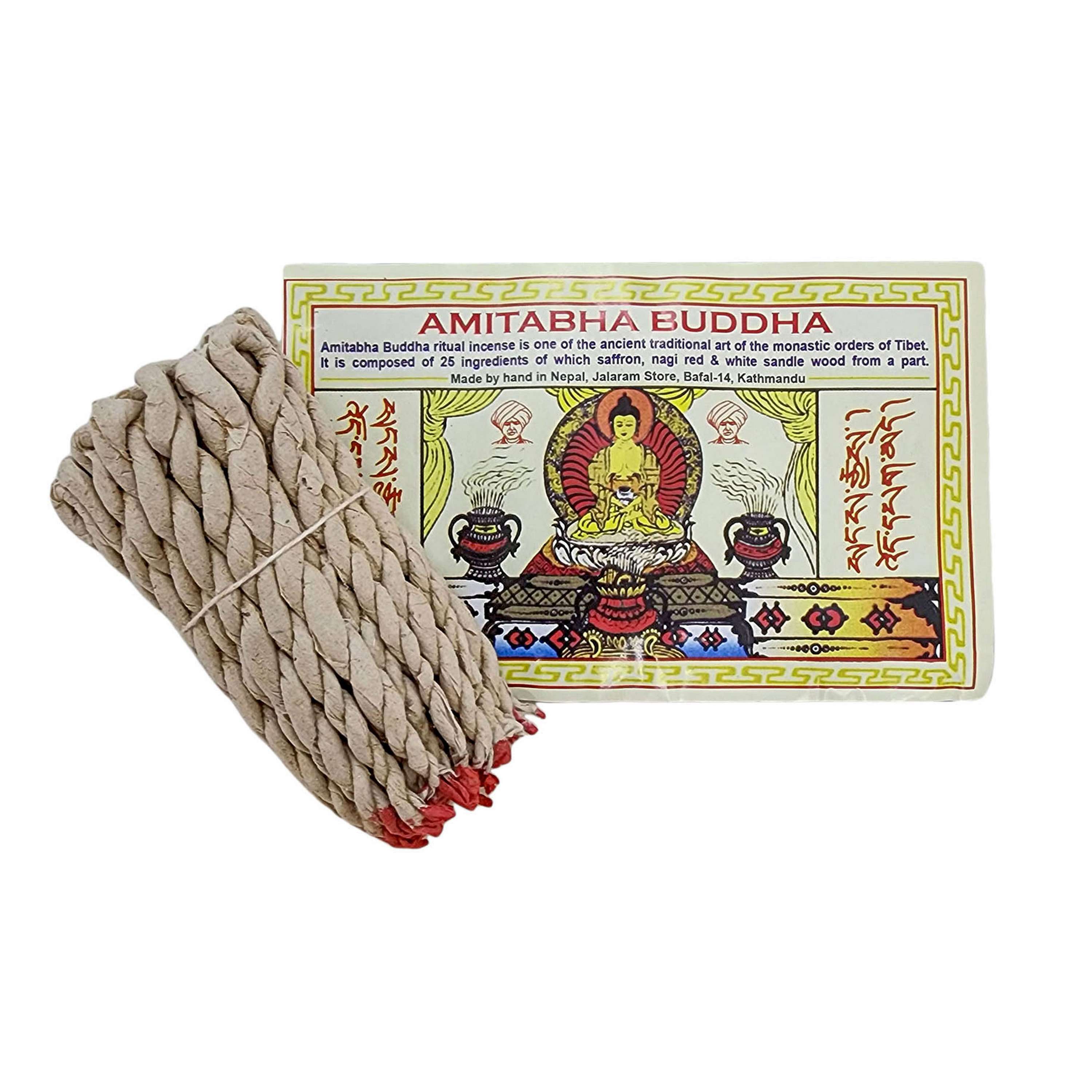 Amitabha Buddha Traditional Handmade Rope Incense, <span Style=