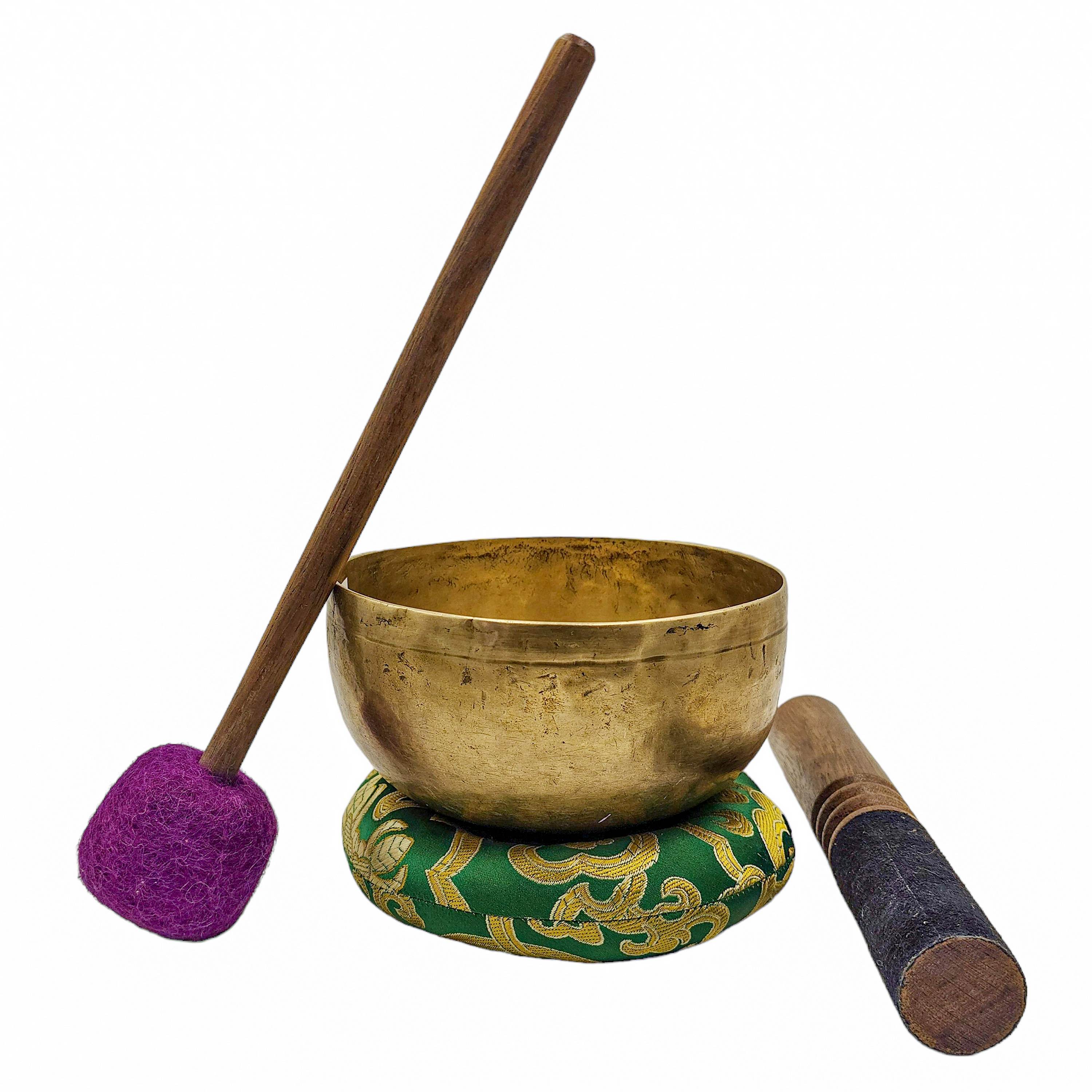 Kopre Singing Bowl, Buddhist Hand Beaten, Antique Finishing, <span Style=