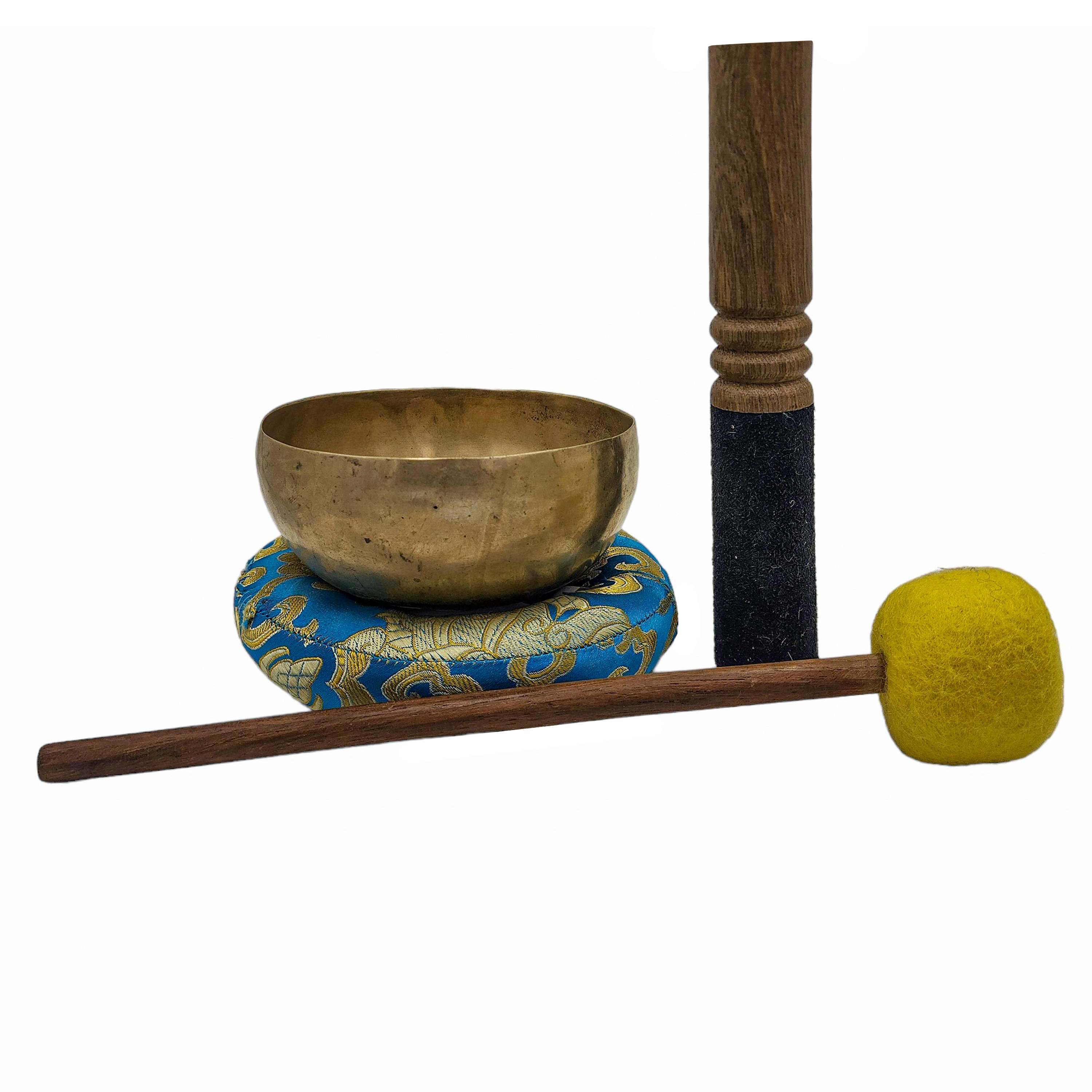 Kopre Singing Bowl, Buddhist Hand Beaten, Antique Finishing, <span Style=
