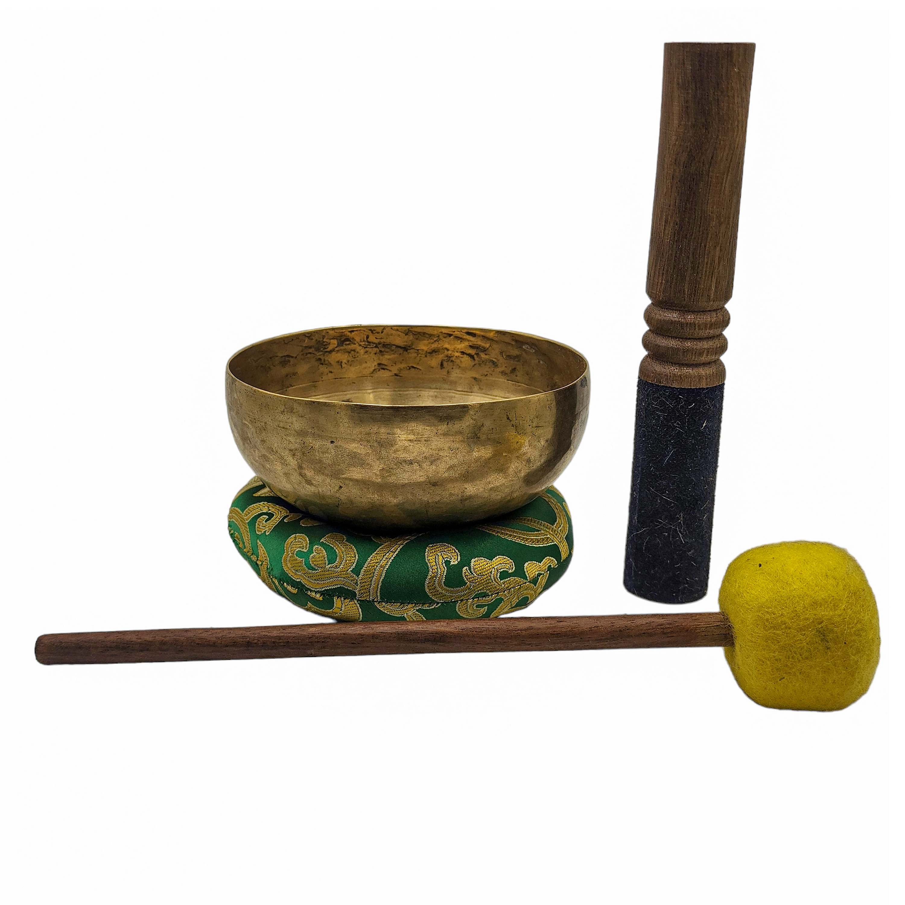 Kopre Singing Bowl, Buddhist Hand Beaten, Antique Finishing, <span Style=
