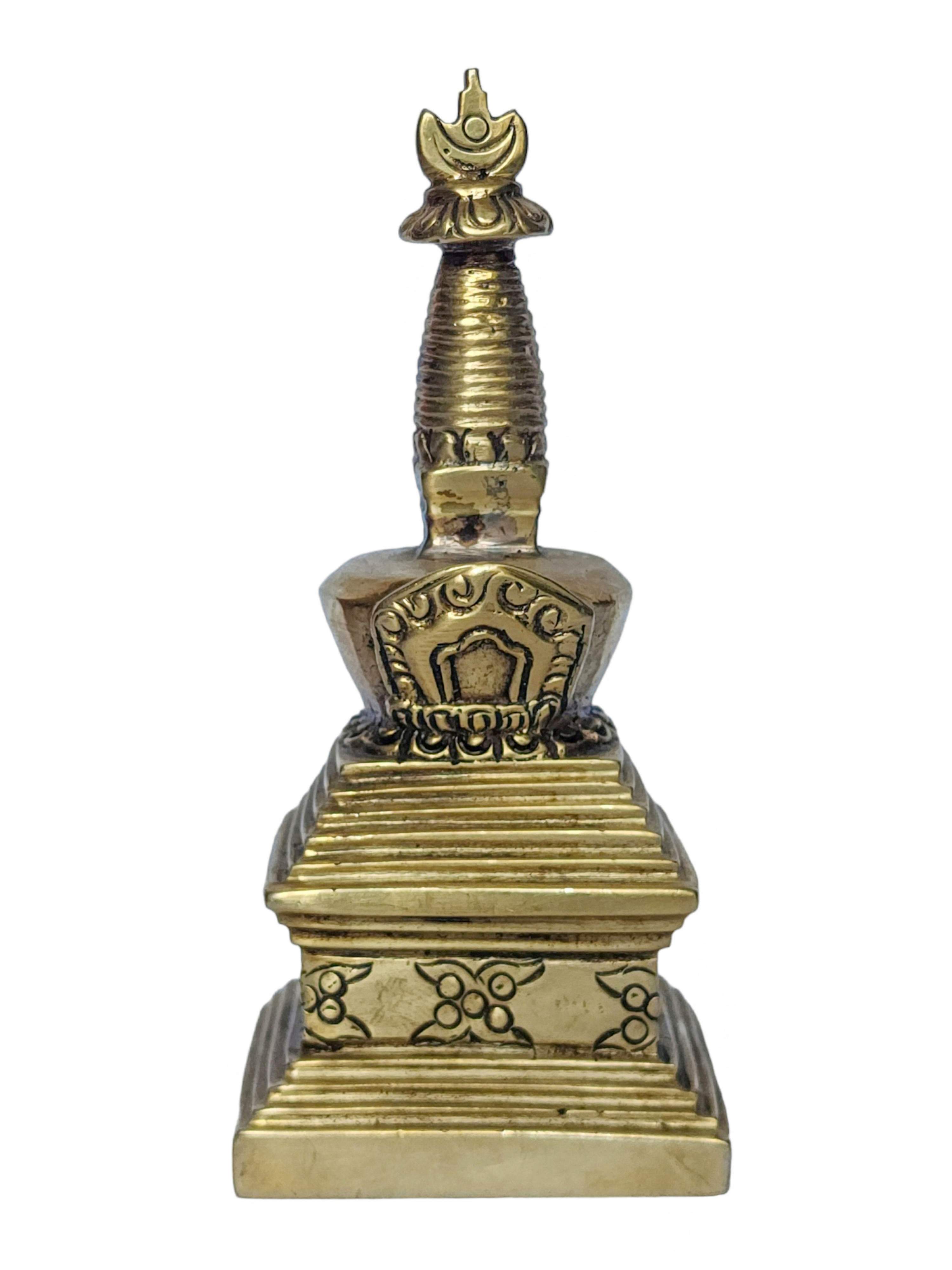 stupa, Buddhist Statue, gold Plated