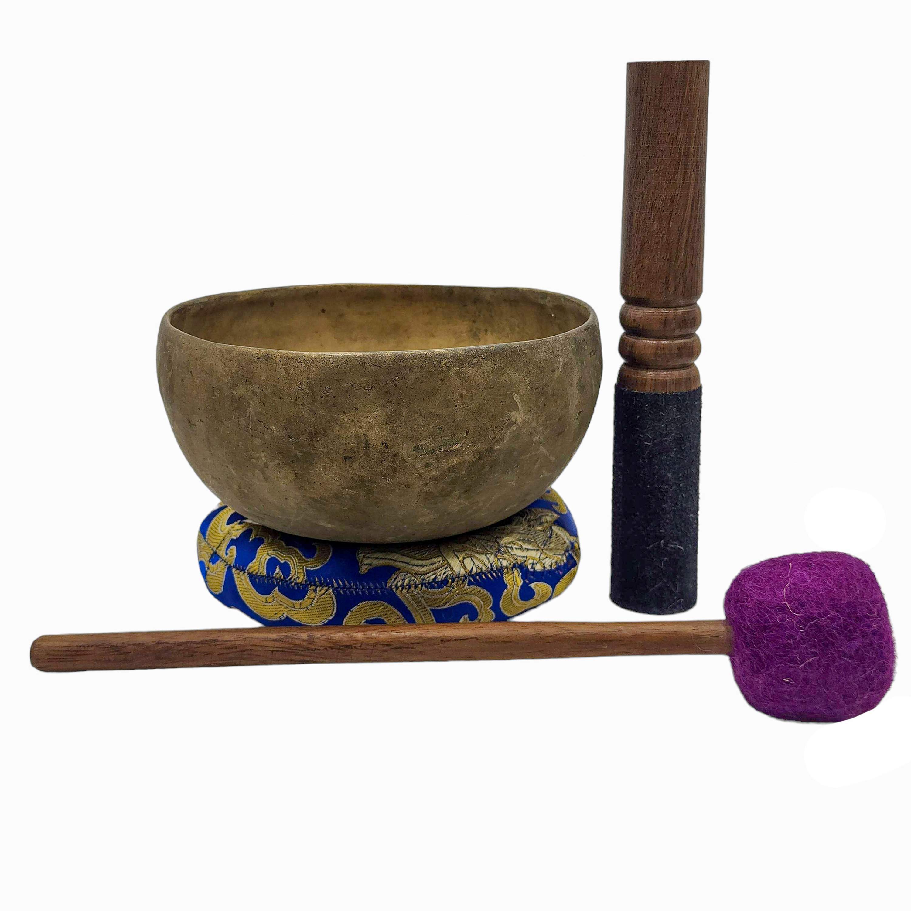 Kopre Singing Bowl, Buddhist Hand Beaten, Antique Finishing, <span Style=