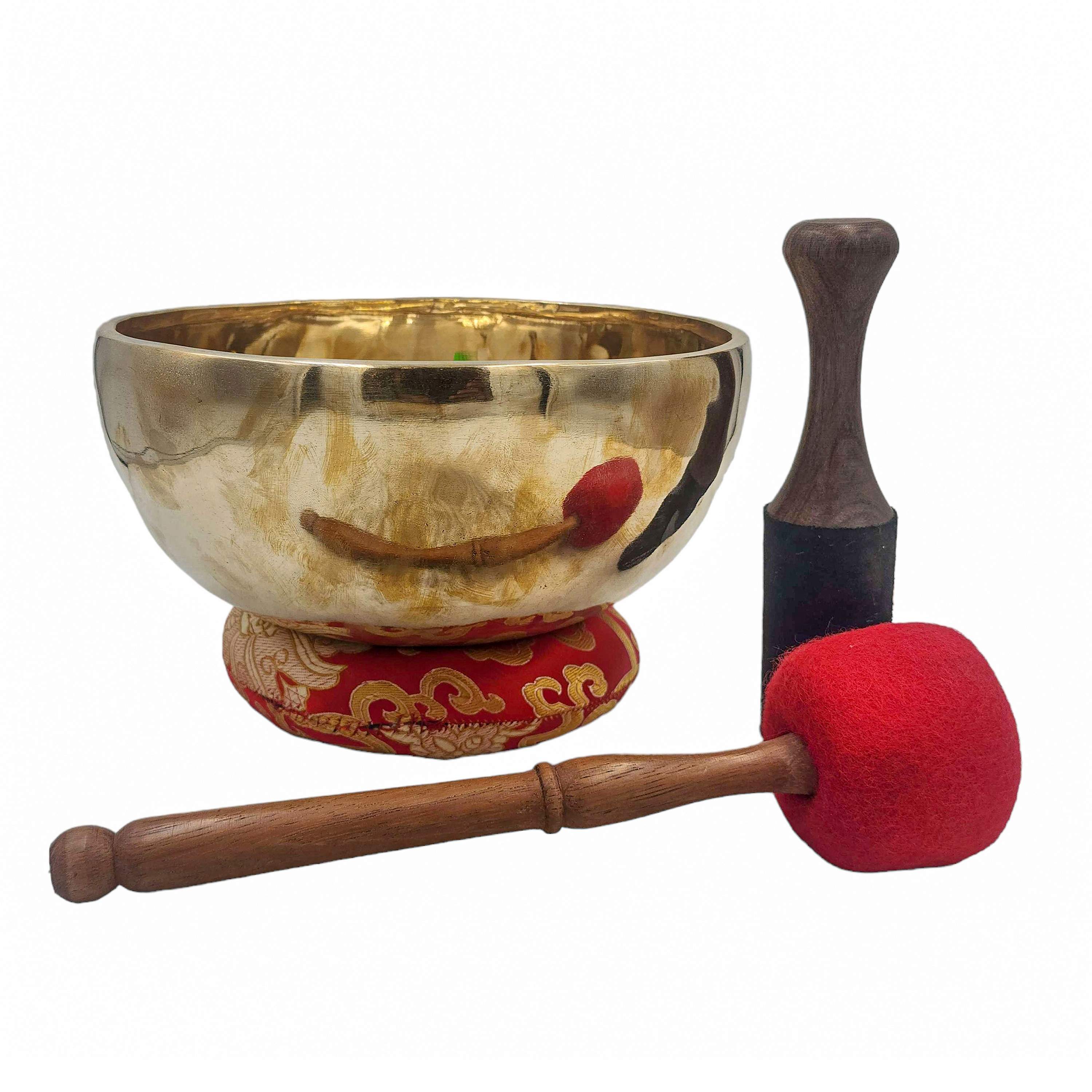 Jambati Singing Bowl, Buddhist Hand Beaten, Glossy Finishing, <span Style=