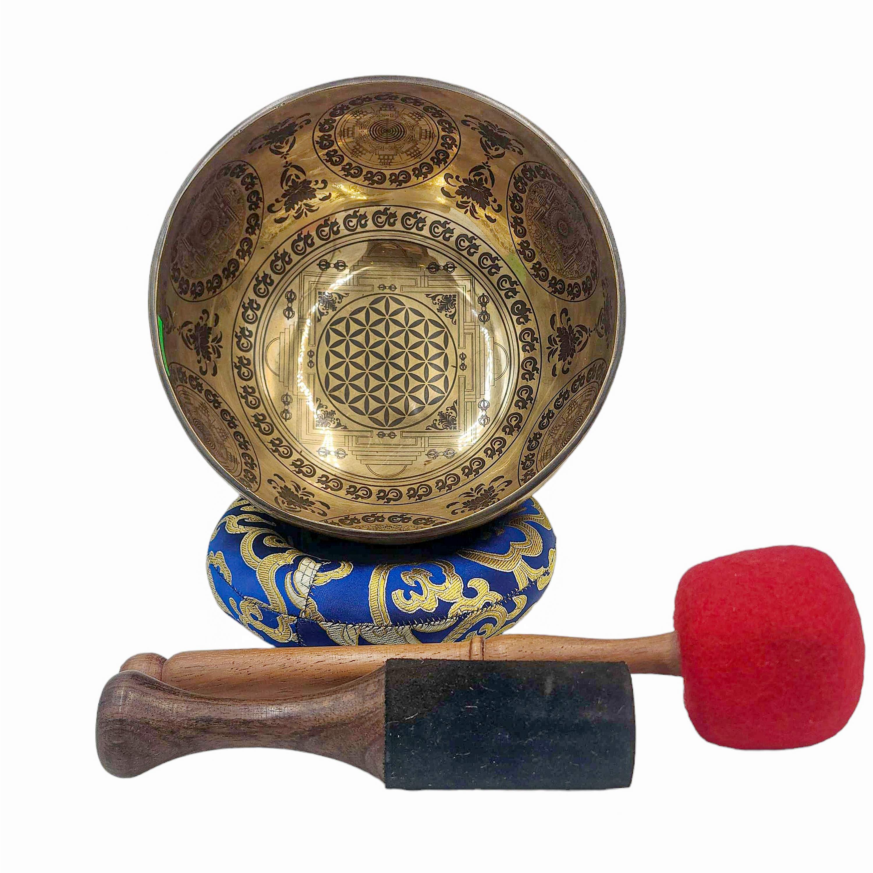 Singing Bowl, Buddhist Hand Beaten, <span Style=