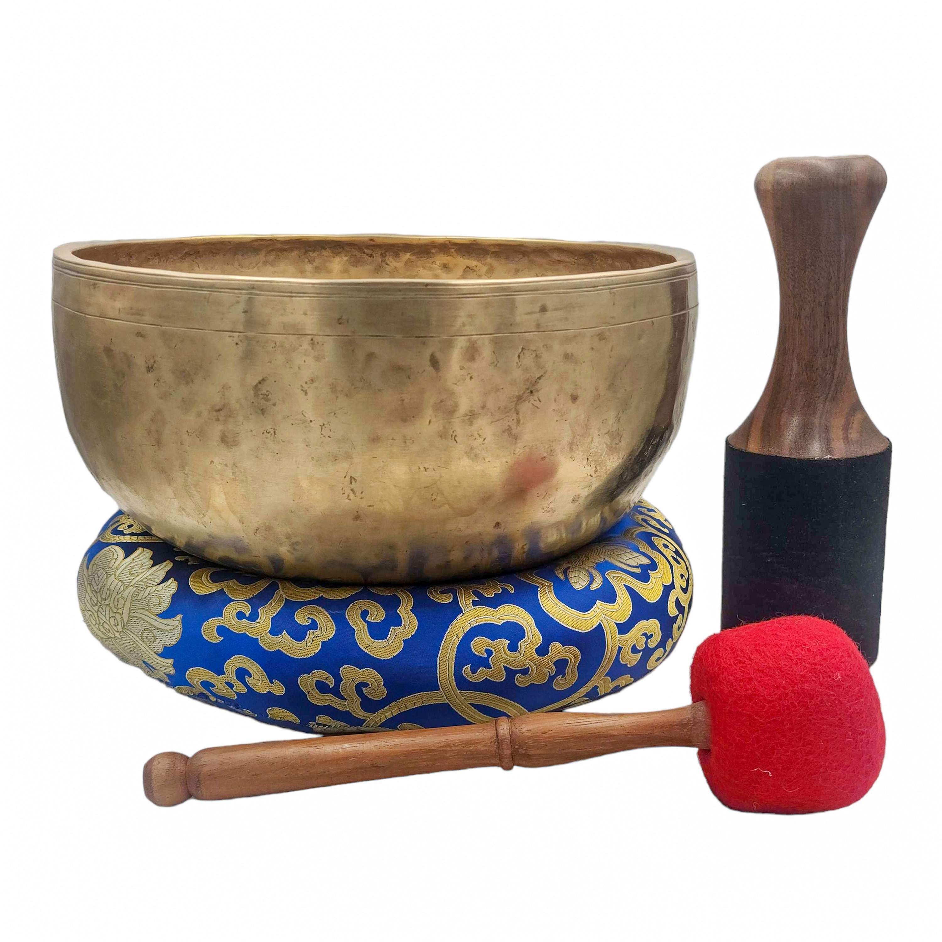 Jambati Singing Bowl, Buddhist Hand Beaten, <span Style=