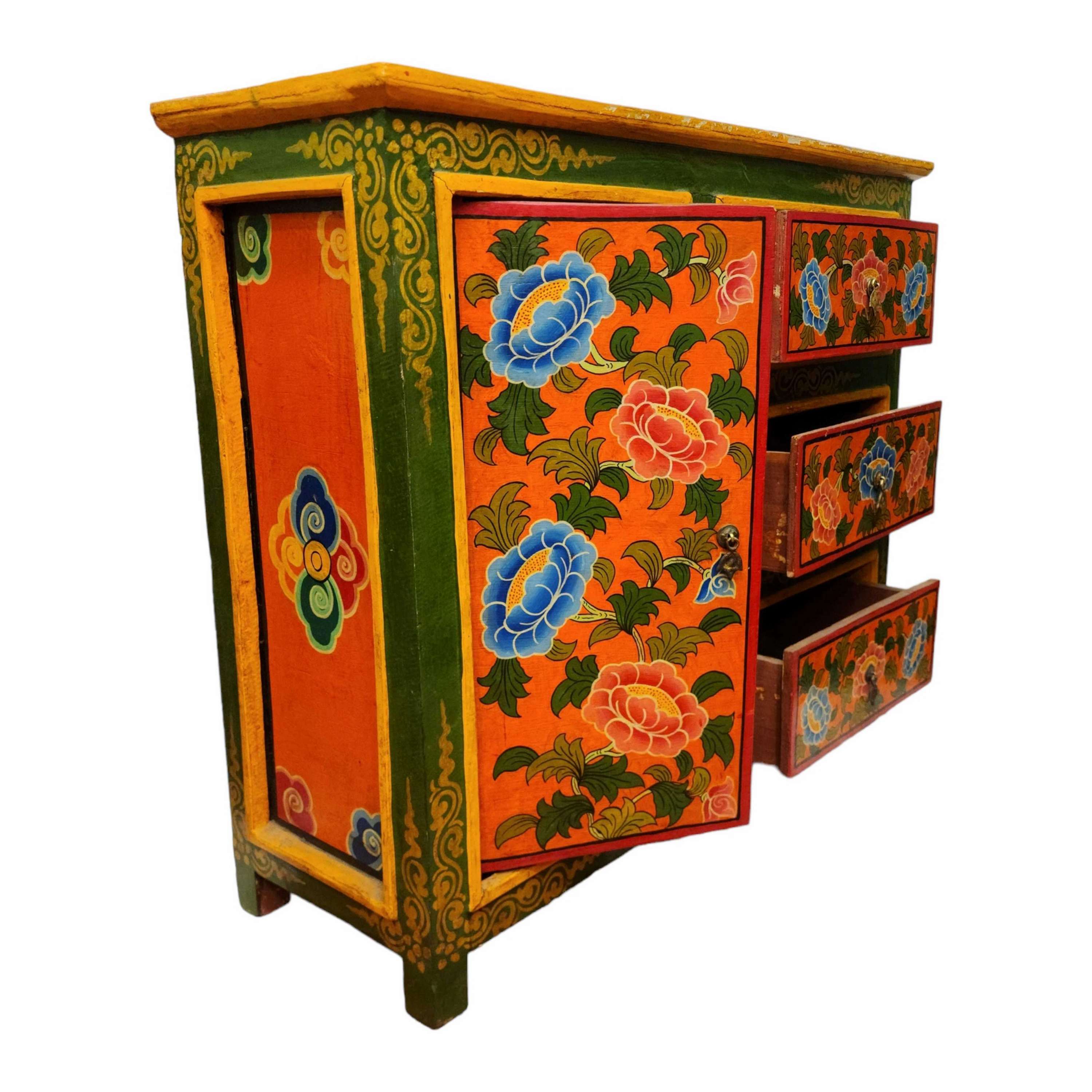 Tibetan Buddhist Cabinet <span Style=