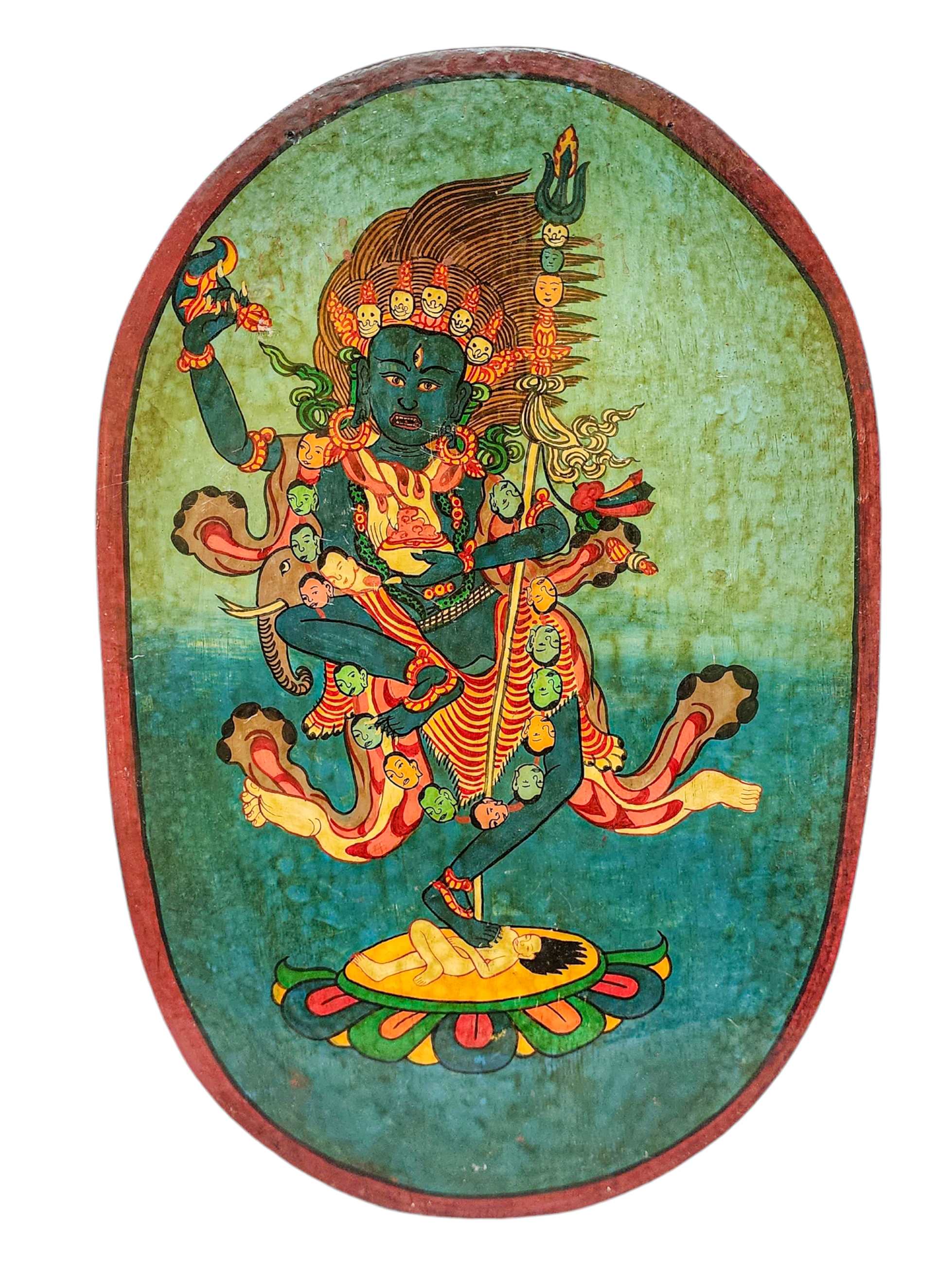 Wooden Thangka Or Wall Hanging <span Style=