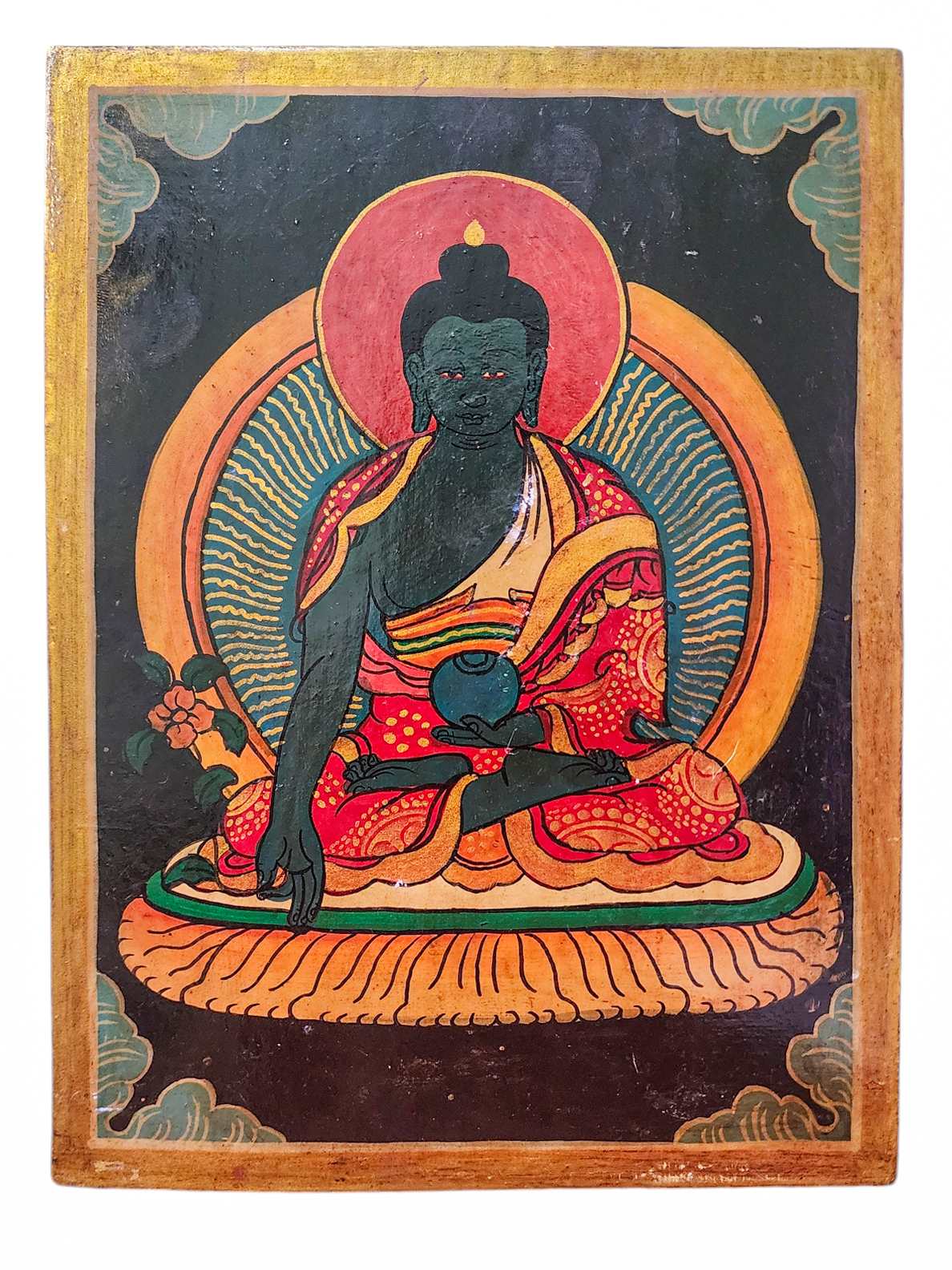 Wooden Thangka Or Wall Hanging <span Style=