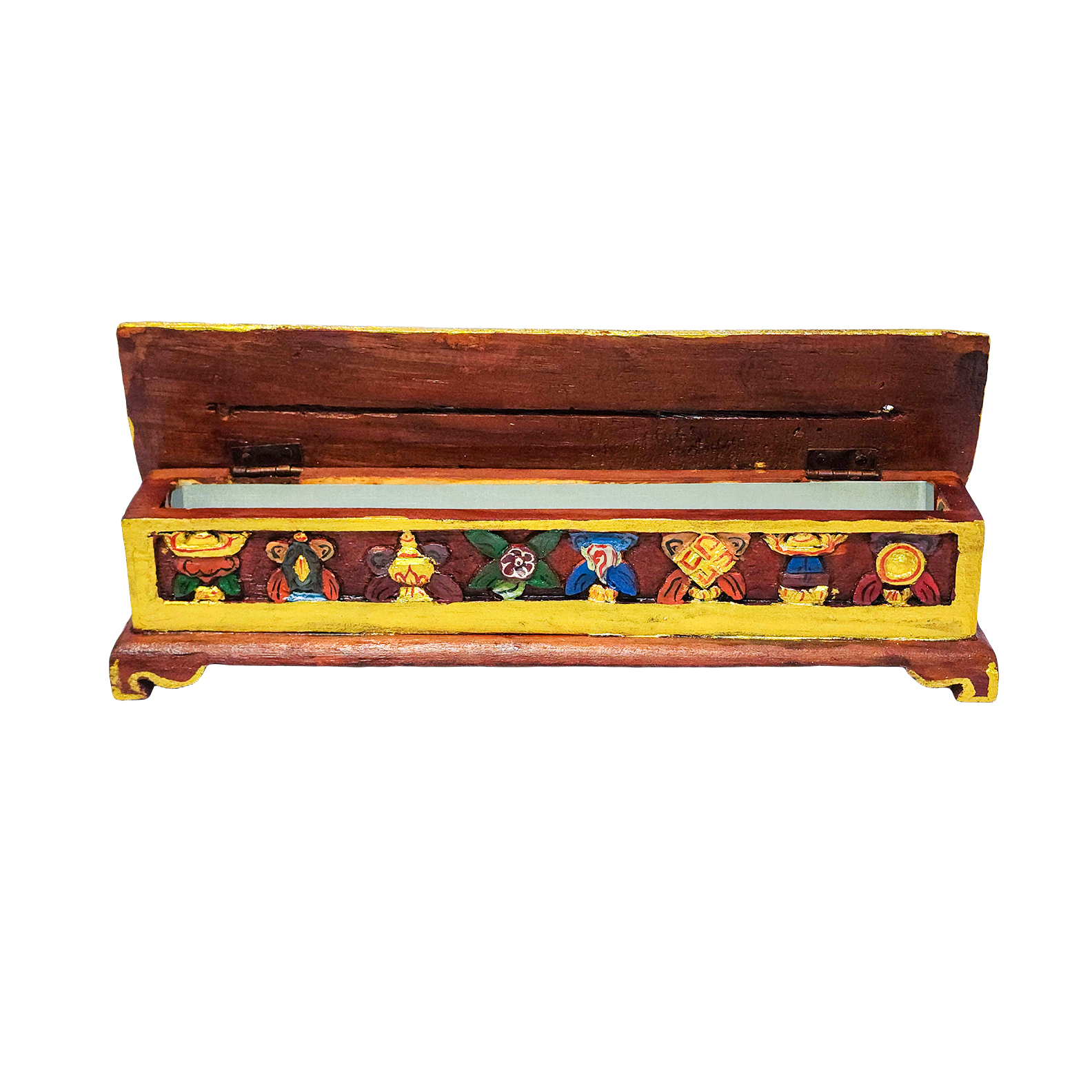 Tibetan Ritual Wooden Incense Burner, <span Style=