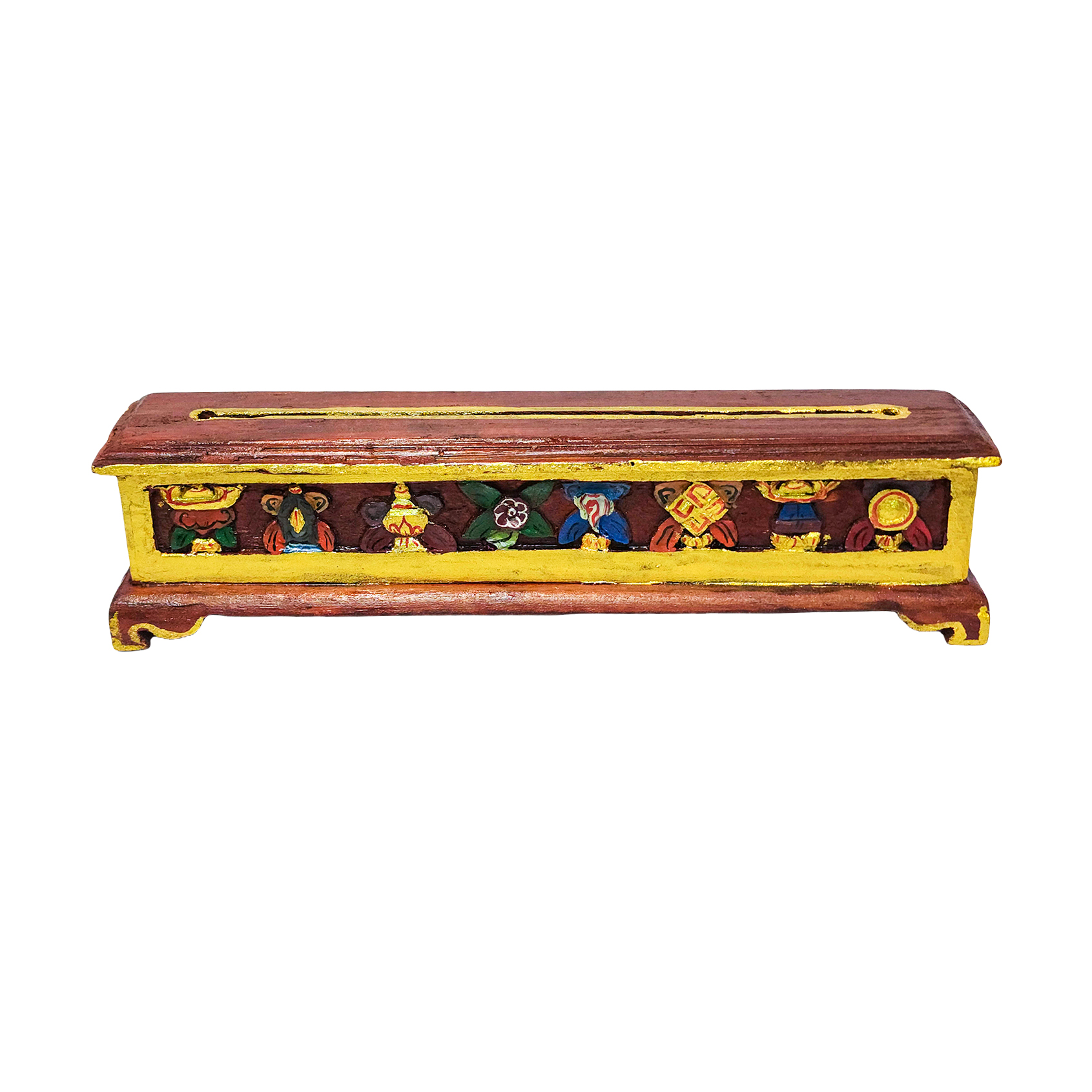 Tibetan Ritual Wooden Incense Burner, <span Style=