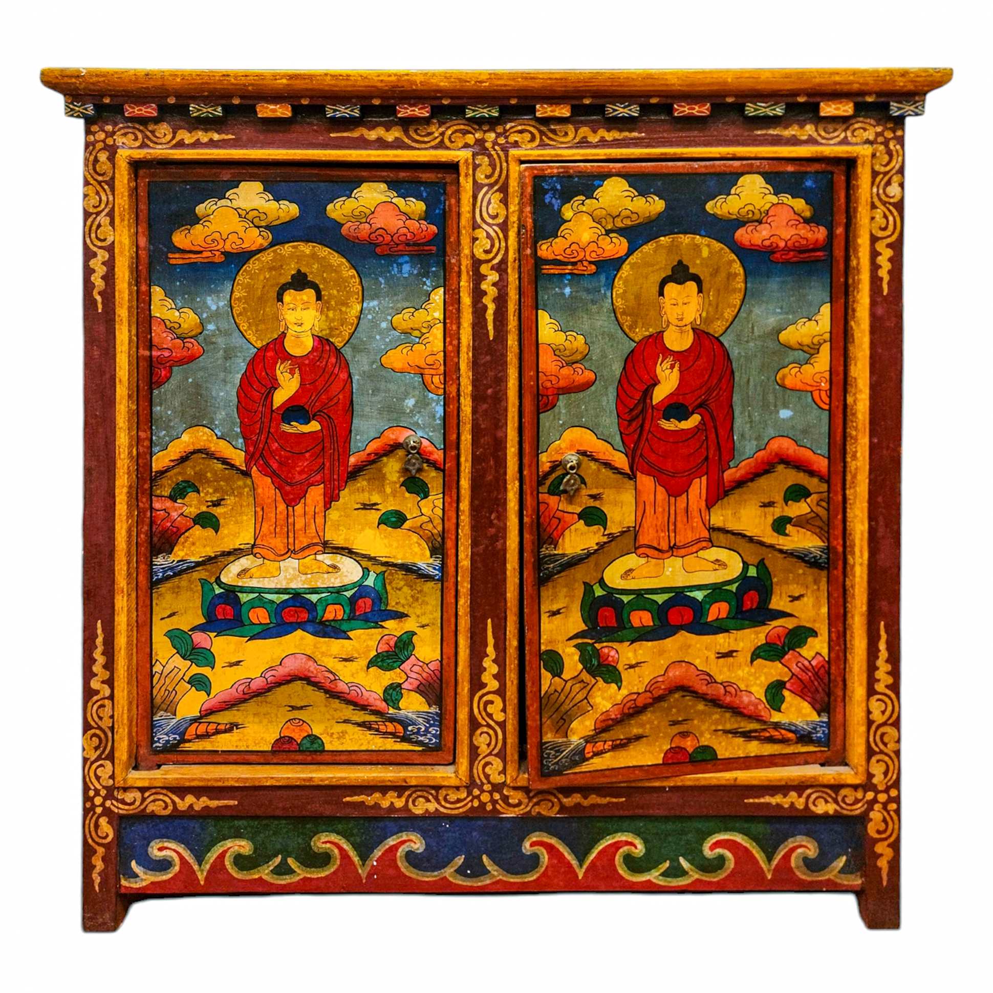 Tibetan Buddhist Cabinet <span Style=