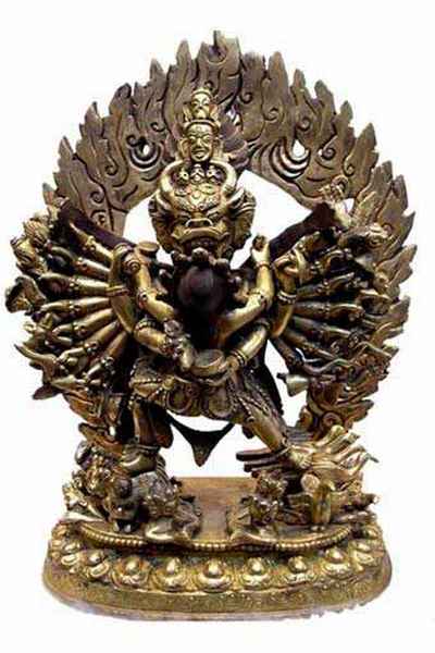 Buddhist Statue Of Yamantaka Vajrabhairava- Heruka, [old Post], [remakable]