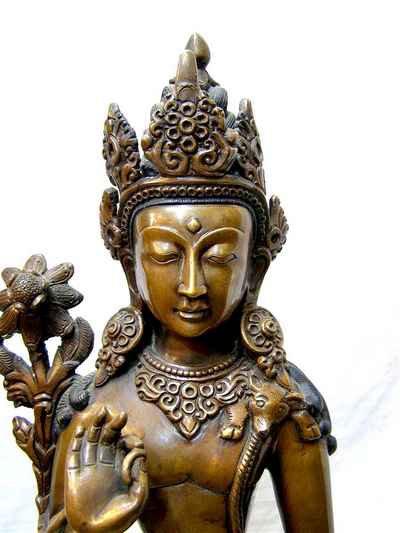 Padmapani Lokeshvara Statue, [chocolate Oxidized], [sold]