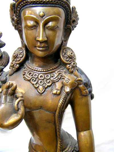 Padmapani Lokeshvara Statue, [chocolate Oxidized], [sold]