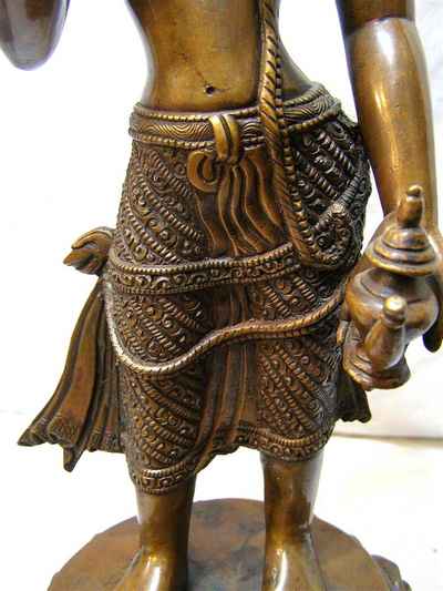 Padmapani Lokeshvara Statue, [chocolate Oxidized], [sold]