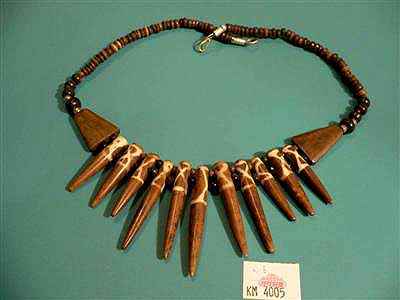 Bone Design Yak Bone Necklace, Handmade In Nepal