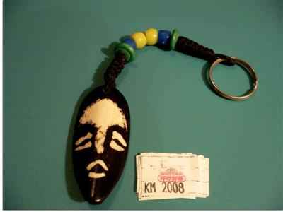 Yak Bone Design Keyring, Handmade In Nepal