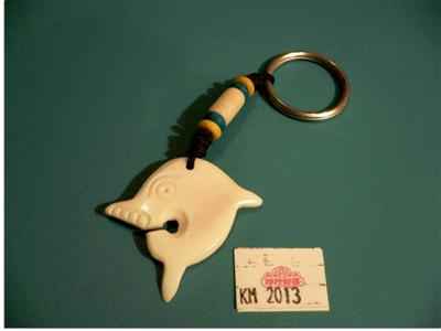 Yak Bone Design Keyring, Handmade In Nepal