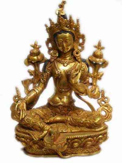 Green Tara Statue, [sold]