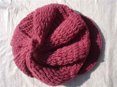 Woolen Cap [hand Knitted], [fleece Lining]