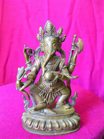Ganesh Statue, [chocolate Oxidized], [sold]