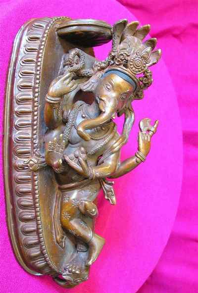 Ganesh Statue, [chocolate Oxidized], [sold]