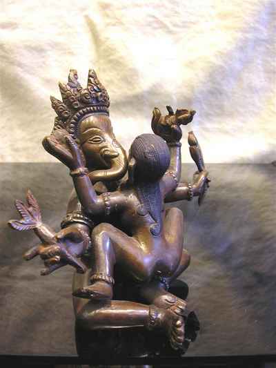 Ganesh Statue, [chocolate Oxidized], [old Post], [remakable]