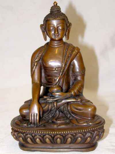 Shakyamuni Buddha Statue, [chocolate Oxidized], [sold]