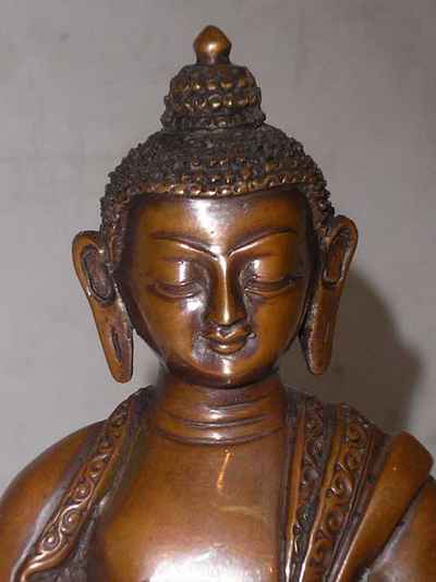 Shakyamuni Buddha Statue, [chocolate Oxidized], [sold]