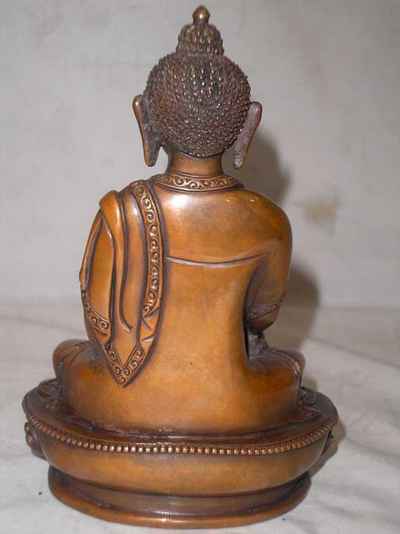 Shakyamuni Buddha Statue, [chocolate Oxidized], [sold]